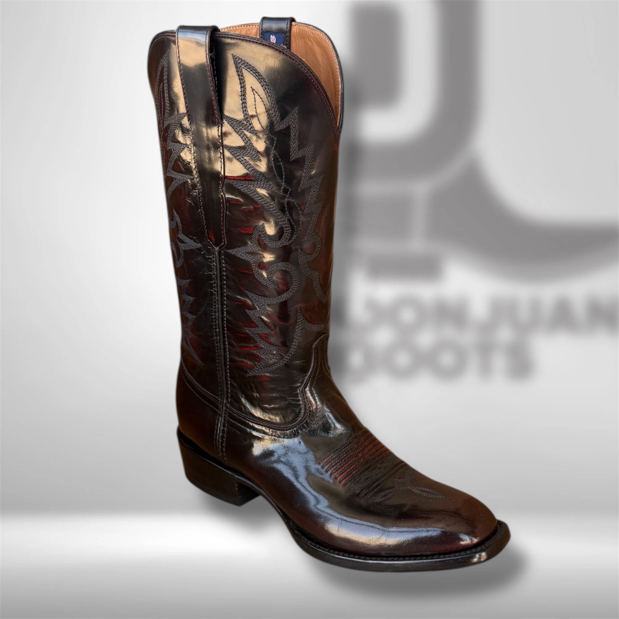 Dj1004 | Taz Goat French Toe Blk Cherry – Don Juan Boots