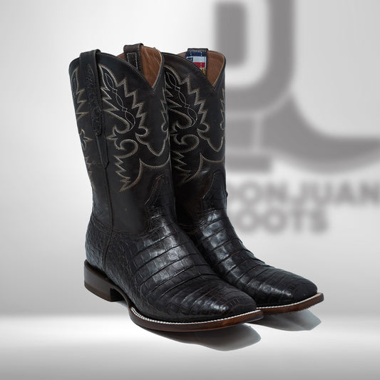 DJ2006 | Don Juan Boots Men's Caiman Belly Chocolate H Toe P