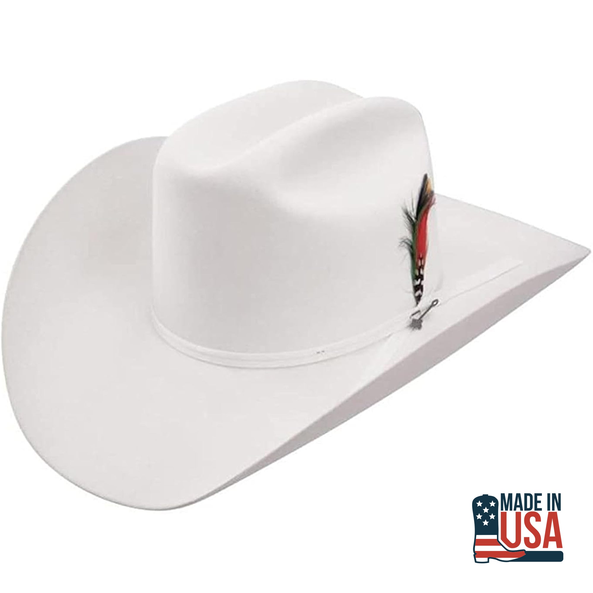 Stetson Rancher 6x Reg Fur Felt Hat White, Texana Stetson on sale Blanca 6x 7 1/8