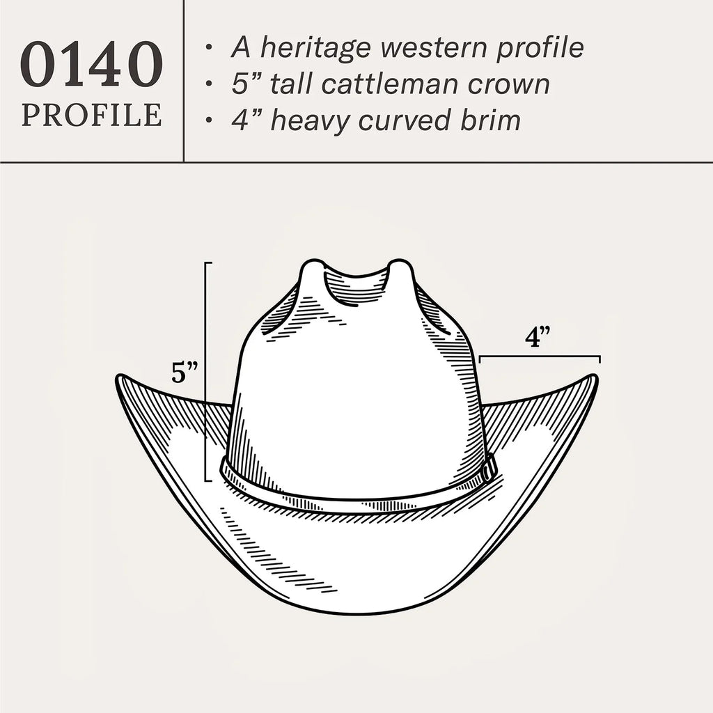 Stetson Rancher Black 6x