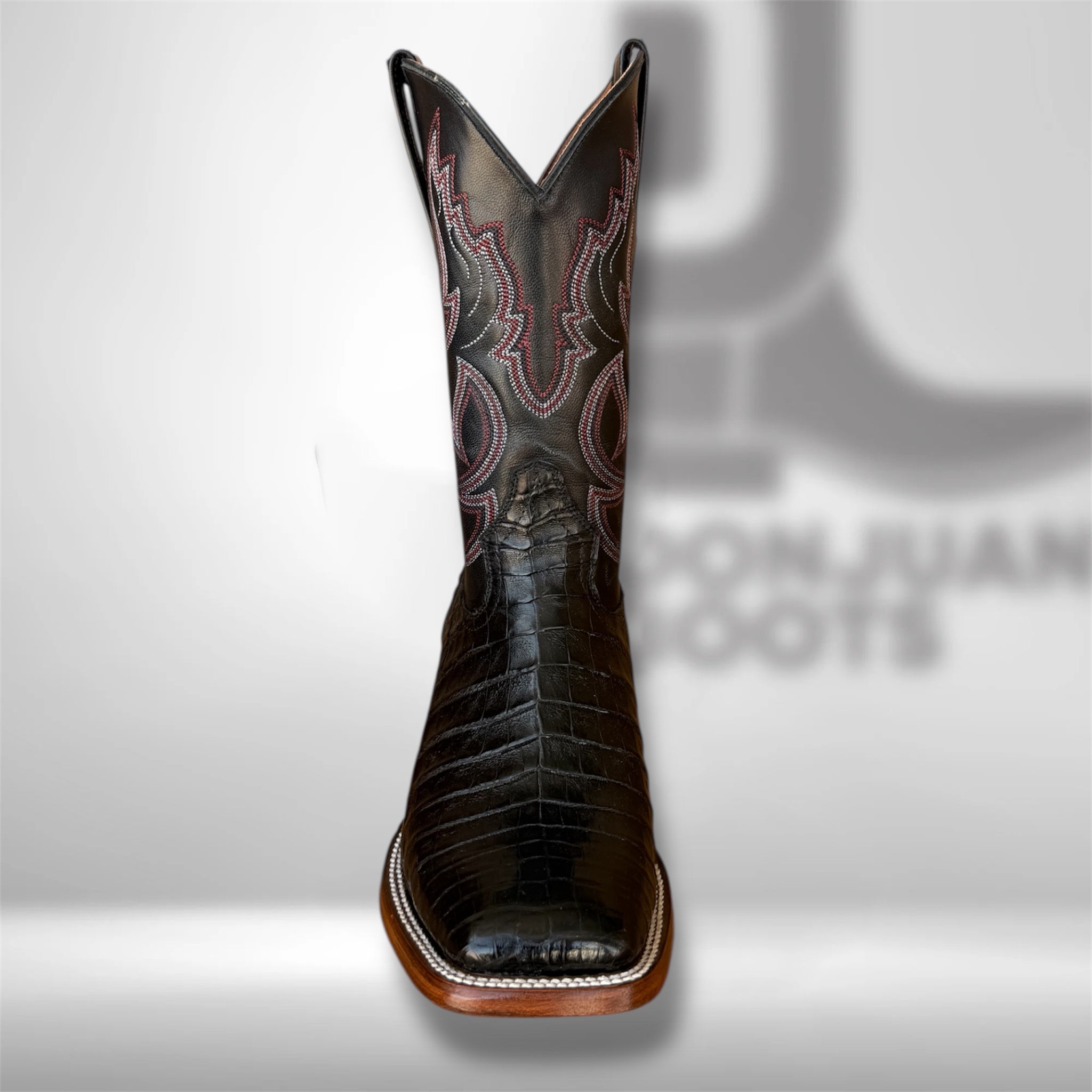 DJ2019 | Don Juan Boots Men's Caiman Belly Black H Toe P