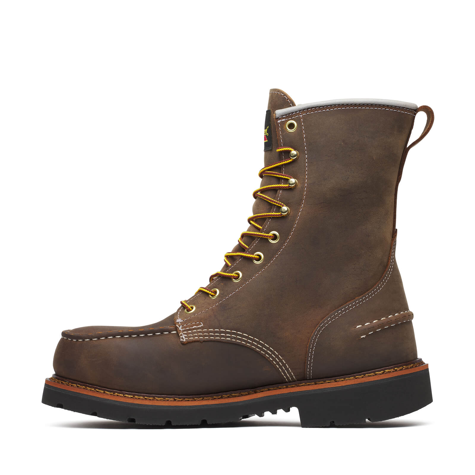 804-3898 | Thorogood 1957 Series Waterproof 8" Steel Safety Moc Toe Work Boots for Men