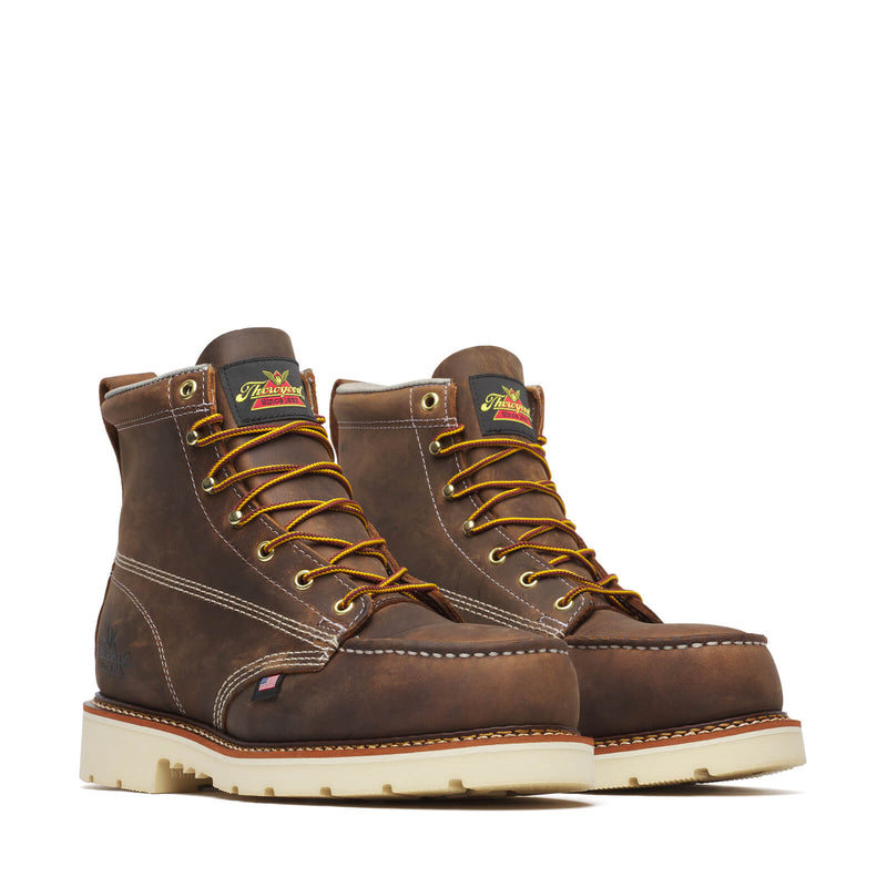 804-4375 | Thorogood American Heritage 6" Steel Safety Toe Work Boots for Men
