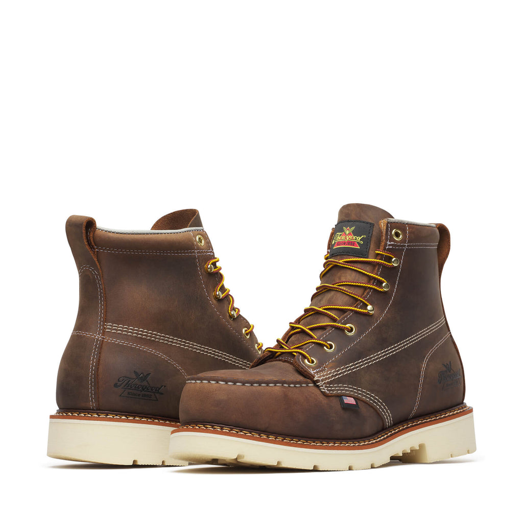 804-4375 | Thorogood American Heritage 6" Steel Safety Toe Work Boots for Men