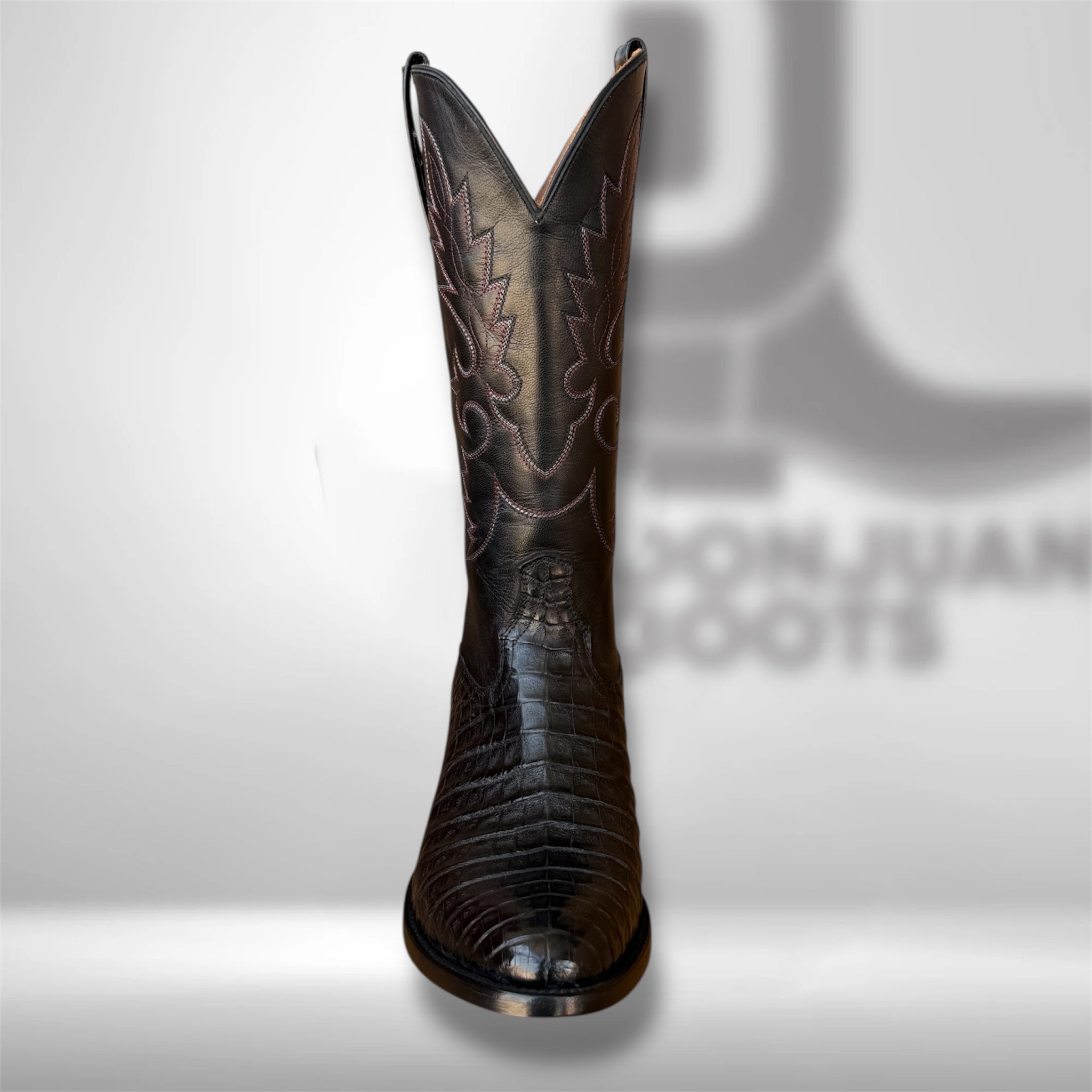 DJ2001 | Don Juan Boots Men's Caiman Belly Black R Toe
