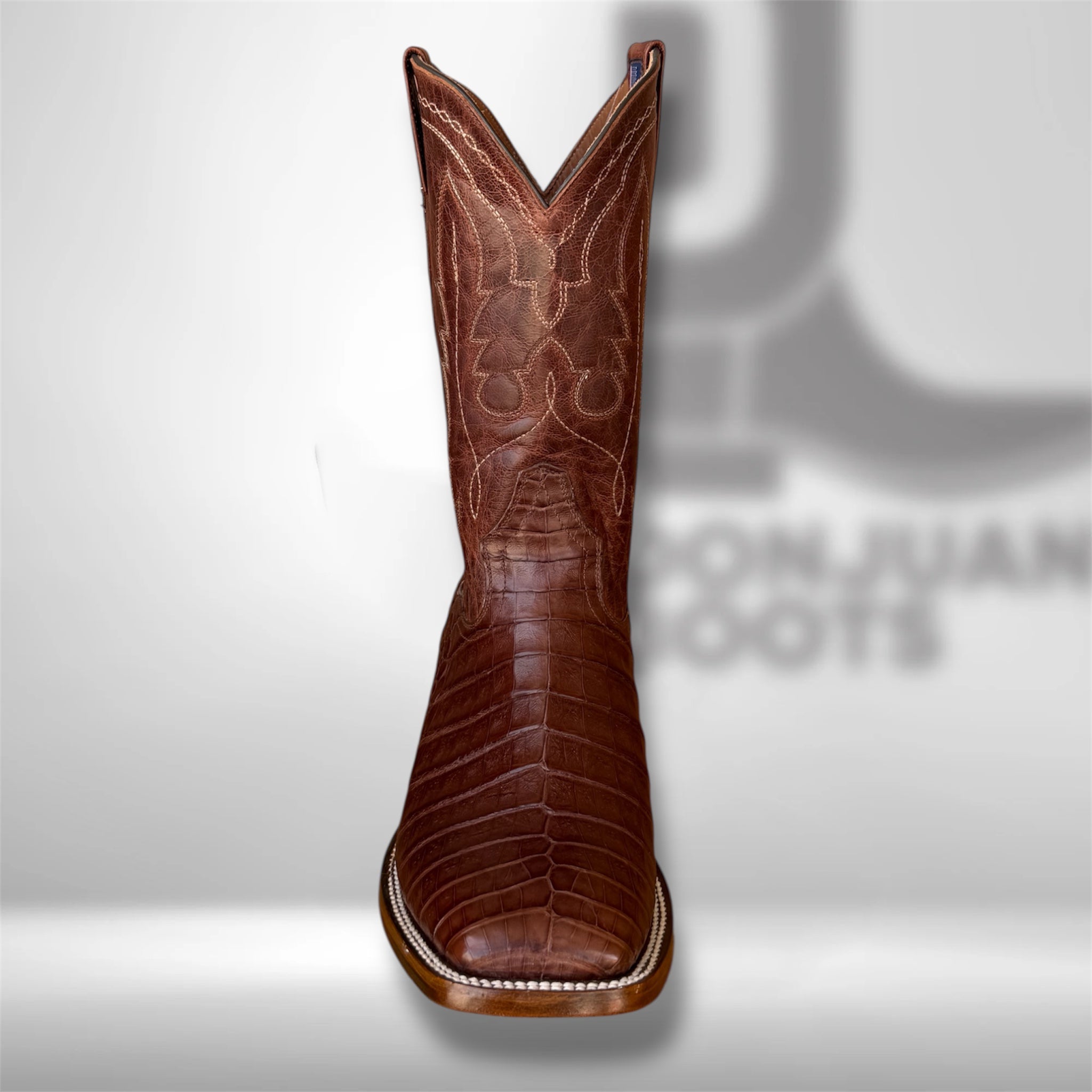 DJ2053 | Don Juan Boots Men's Caiman Belly Cigar H Toe P