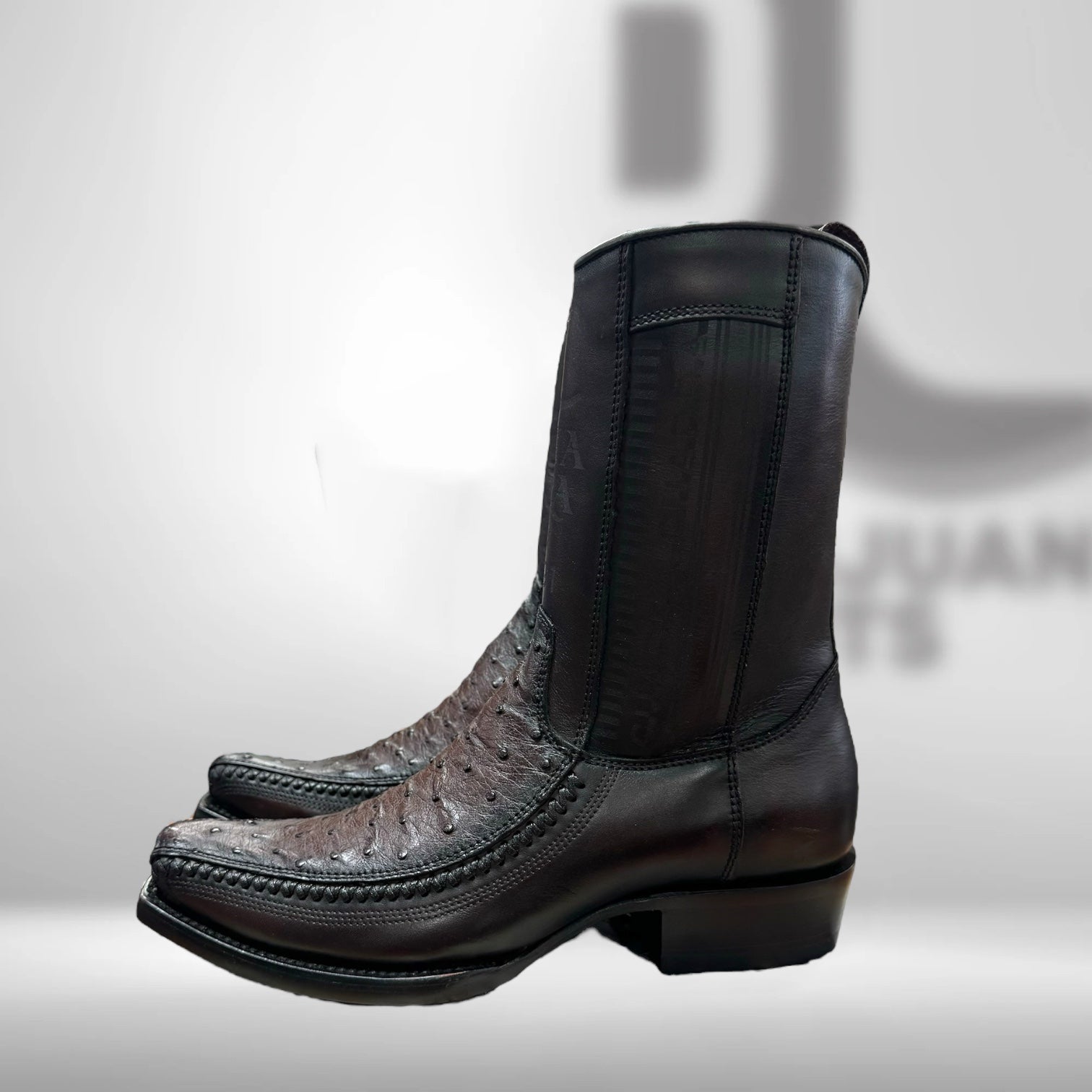 Cu803 | Flame Chocolate Ostrich Laser