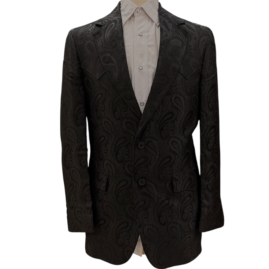 Cc1099-41 | Black Paisley Plano Sportcoat