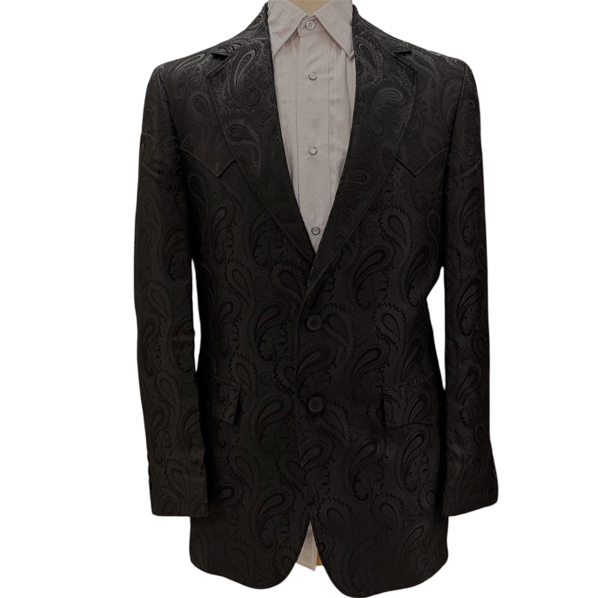 Cc1099-41 | Black Paisley Plano Sportcoat
