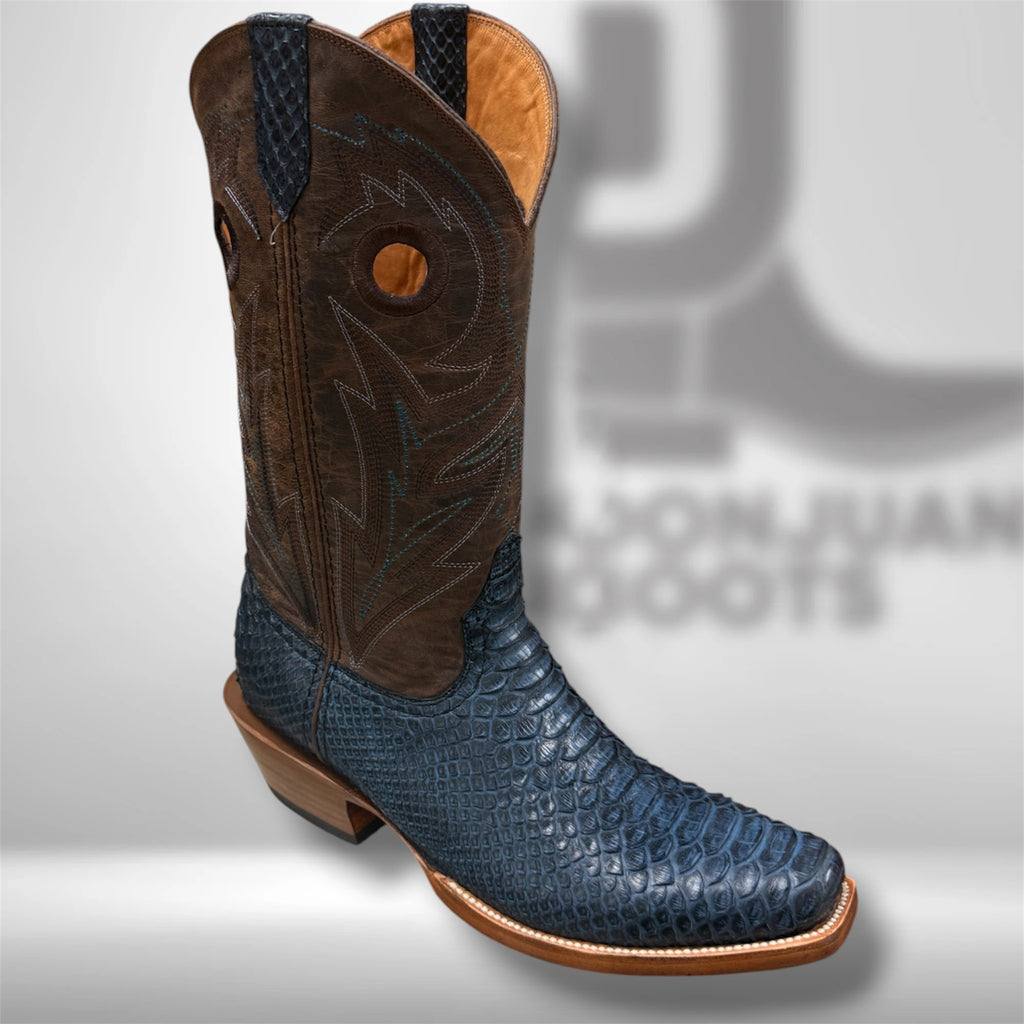 Jbb002 | Navy Blue Python Dmnd Toe