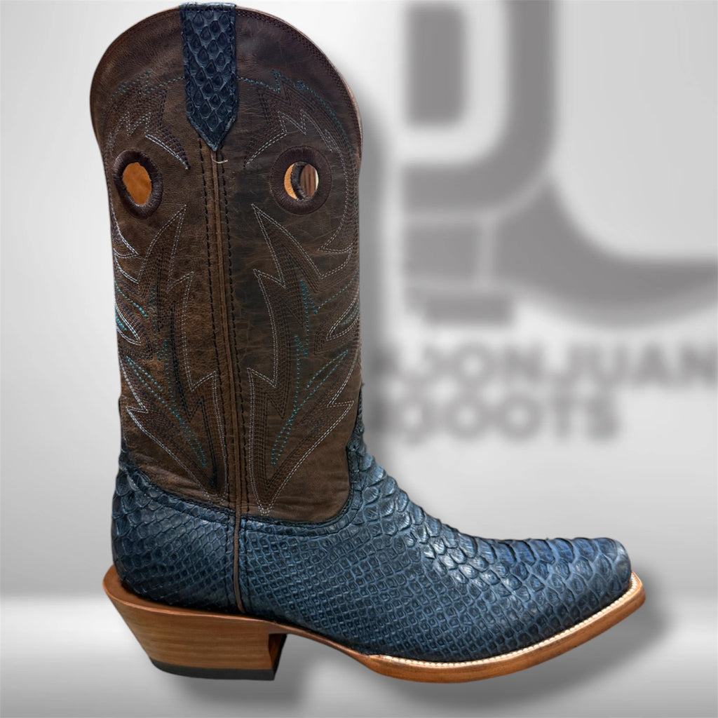 Jbb002 | Navy Blue Python Dmnd Toe