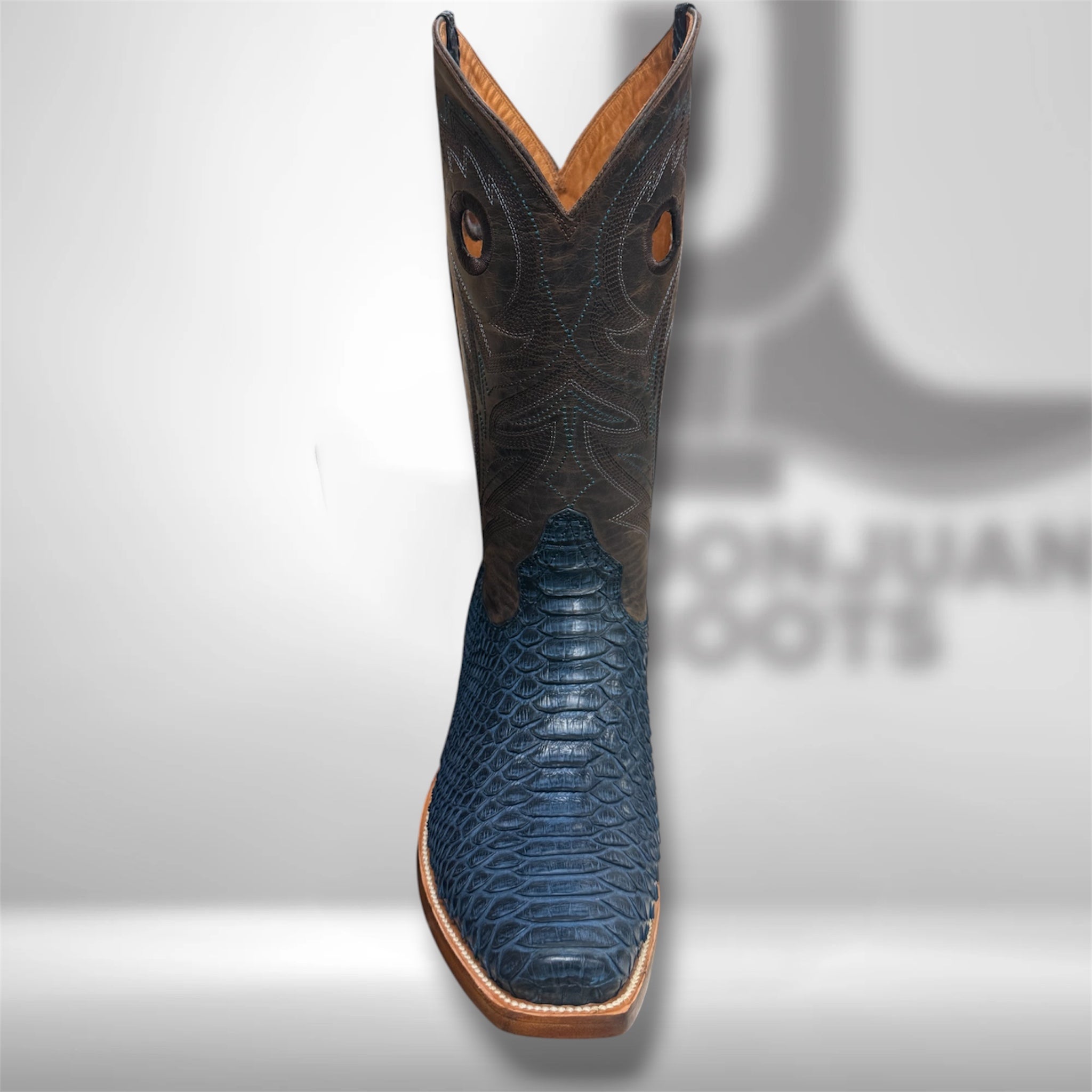 Jbb002 | Navy Blue Python Dmnd Toe