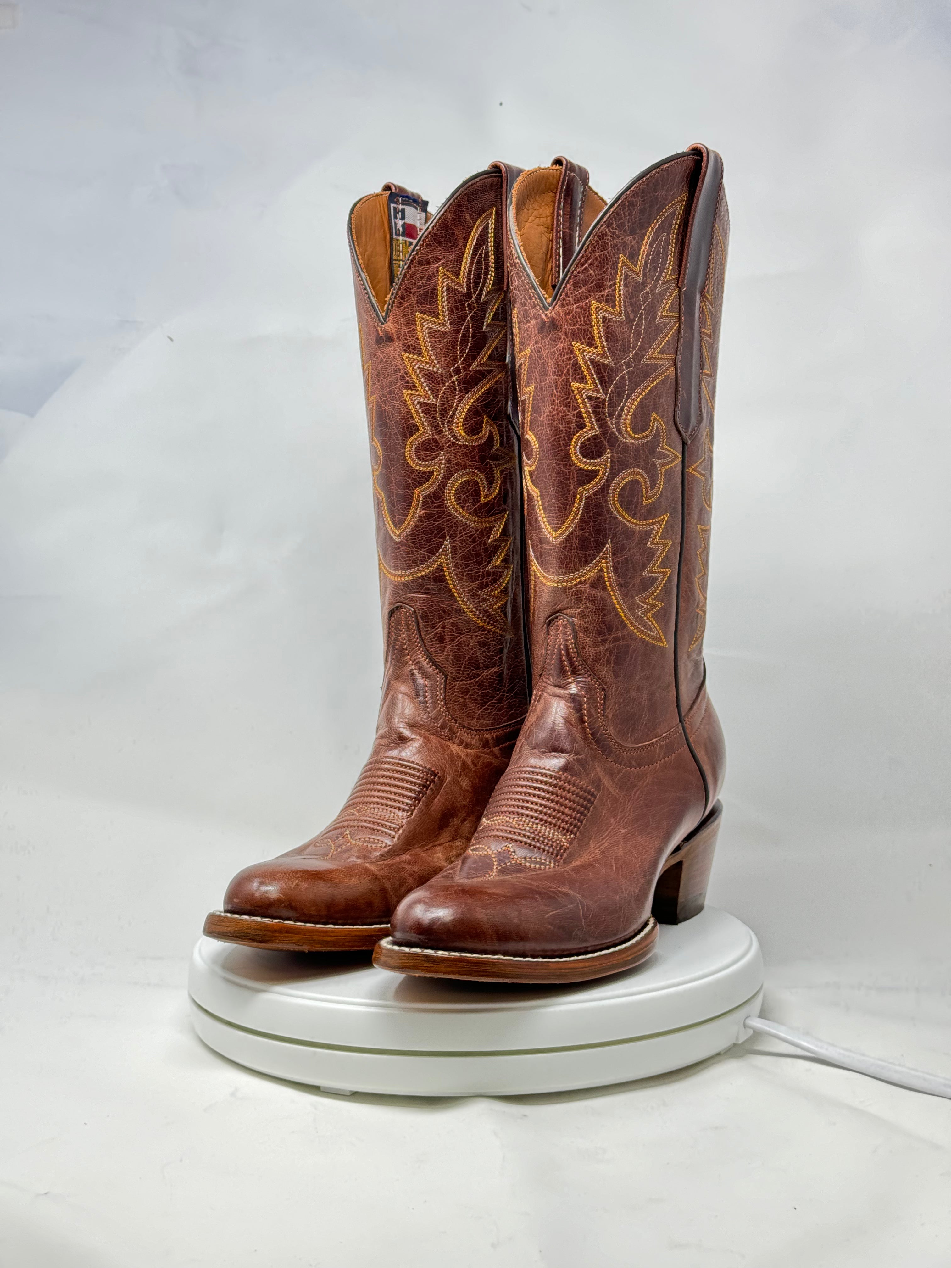 DJ1039 | Don Juan Boots Women's Mad Dog Ranch Hand Almond Rw