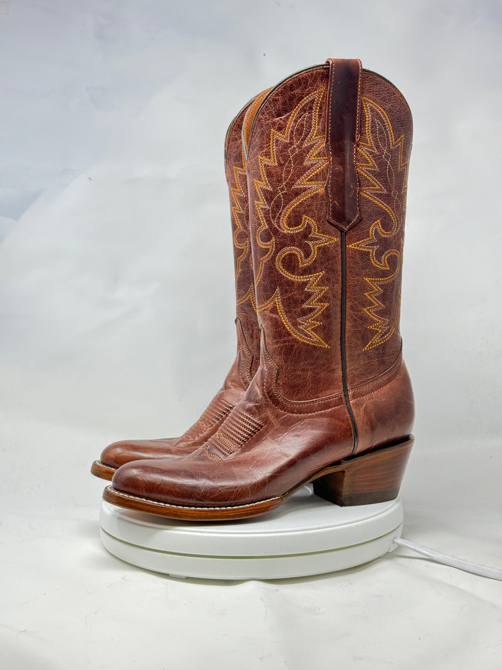 DJ1039 | Don Juan Boots Women's Mad Dog Ranch Hand Almond Rw
