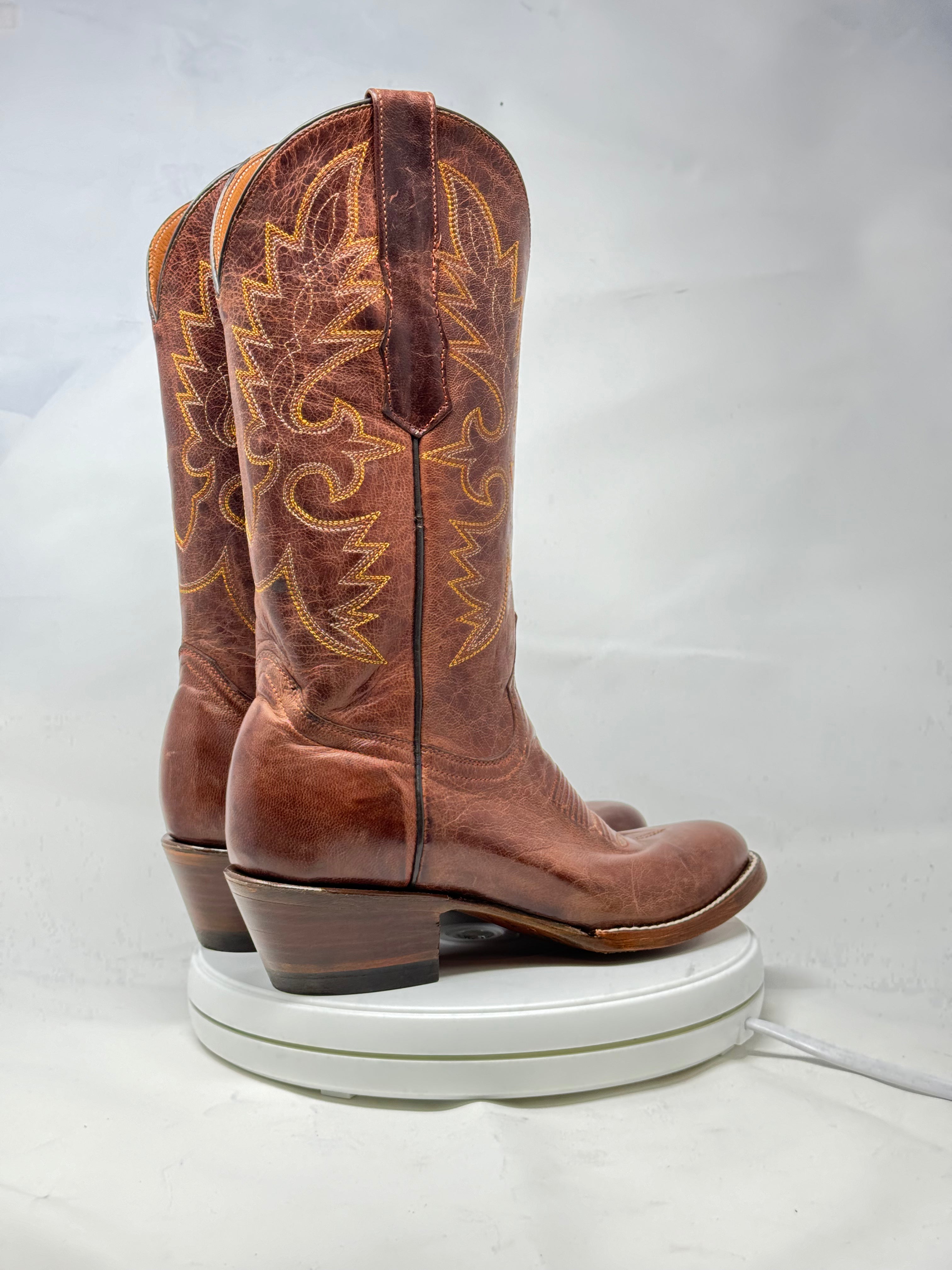 DJ1039 | Don Juan Boots Women's Mad Dog Ranch Hand Almond Rw