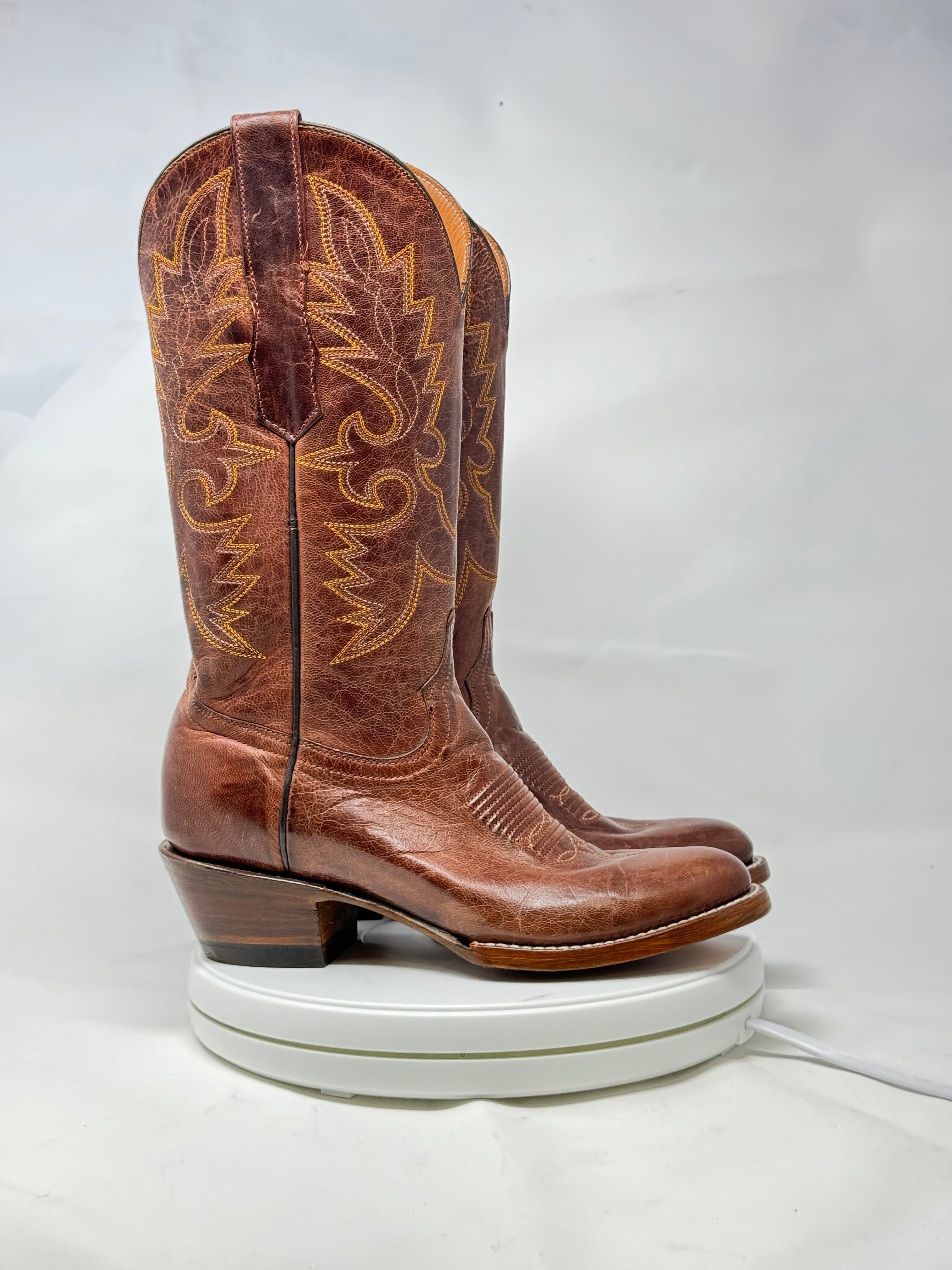 DJ1039 | Don Juan Boots Women's Mad Dog Ranch Hand Almond Rw