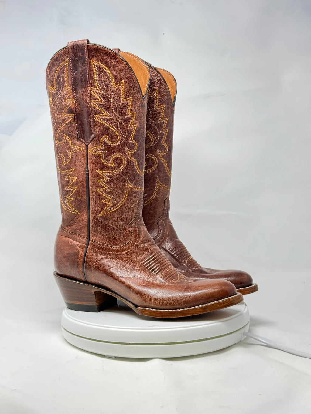 DJ1039 | Don Juan Boots Women's Mad Dog Ranch Hand Almond Rw