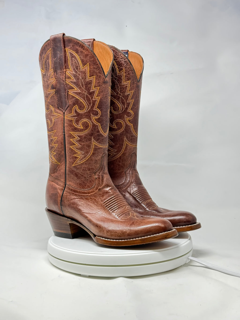 DJ1039 | Don Juan Boots Women's Mad Dog Ranch Hand Almond Rw