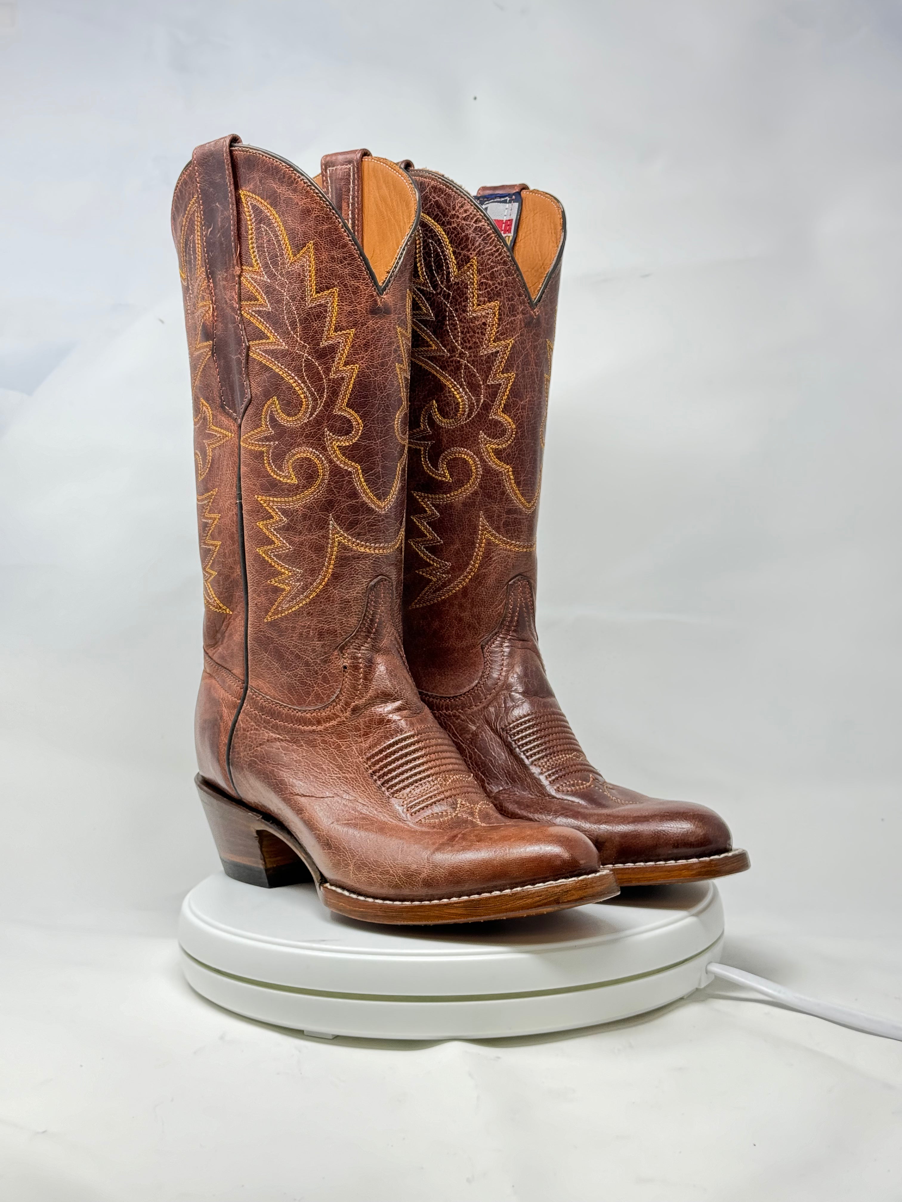 DJ1039 | Don Juan Boots Women's Mad Dog Ranch Hand Almond Rw