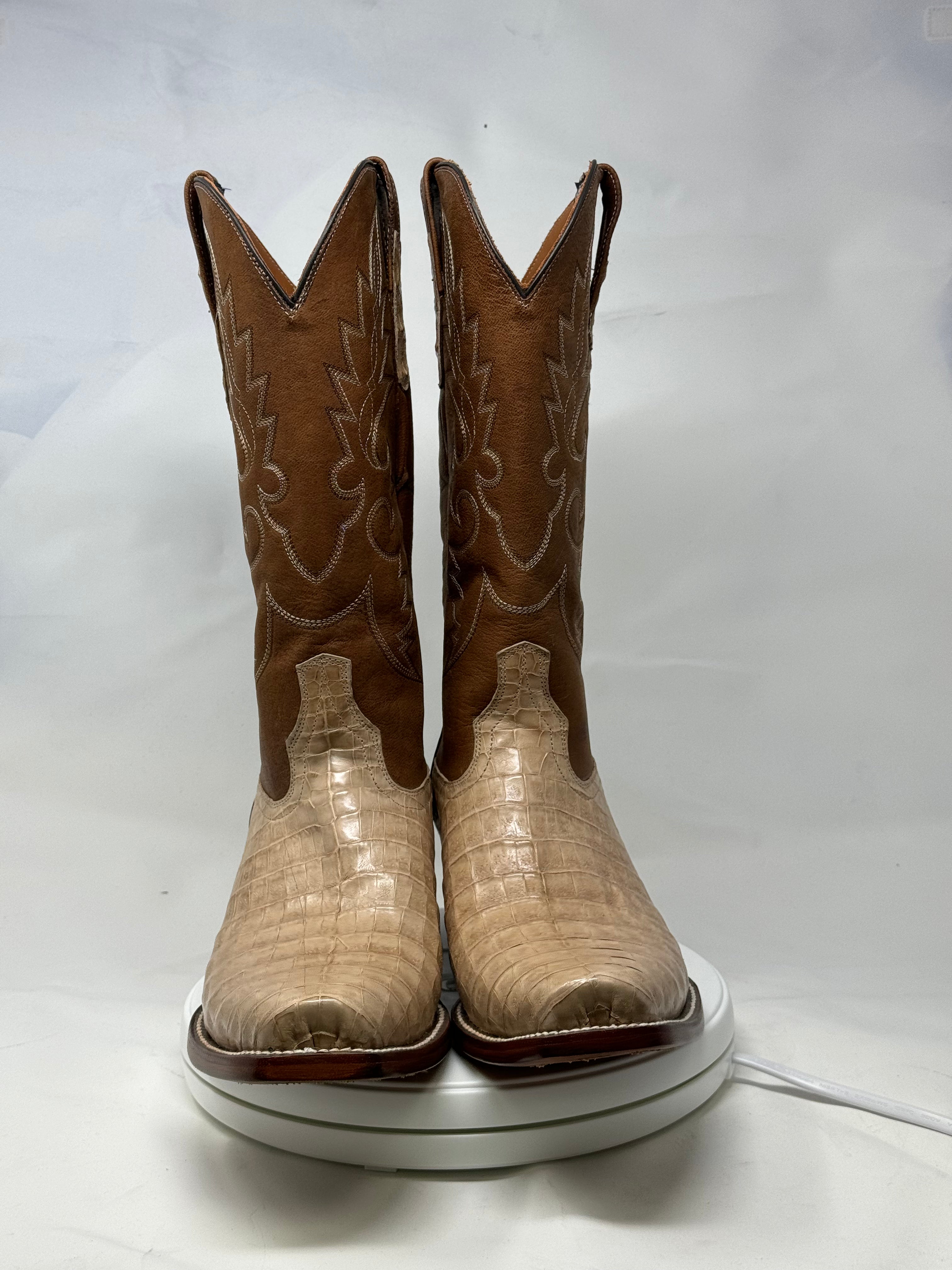 DJ2056 | Don Juan Boots Men's Caiman Belly Oryx Diamond Toe