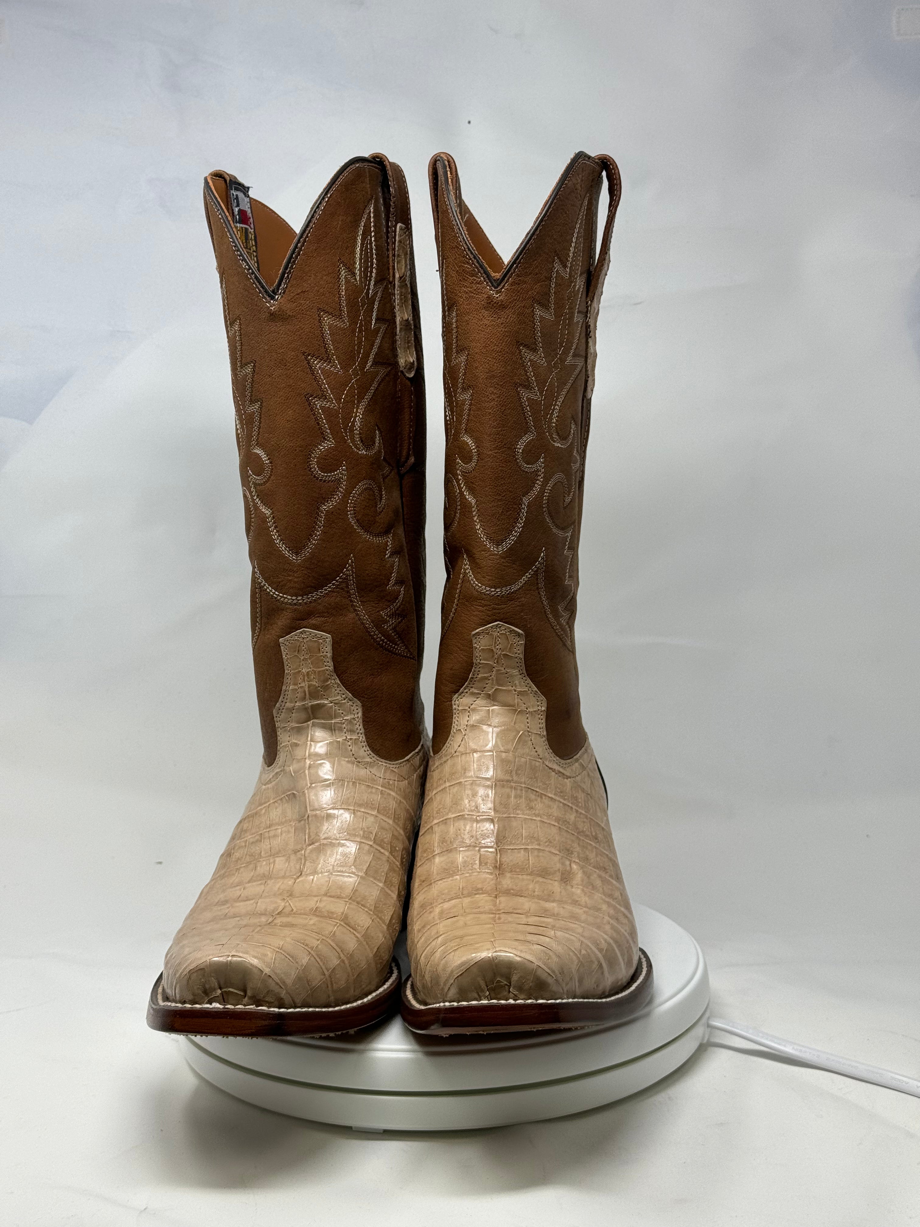 DJ2056 | Don Juan Boots Men's Caiman Belly Oryx Diamond Toe