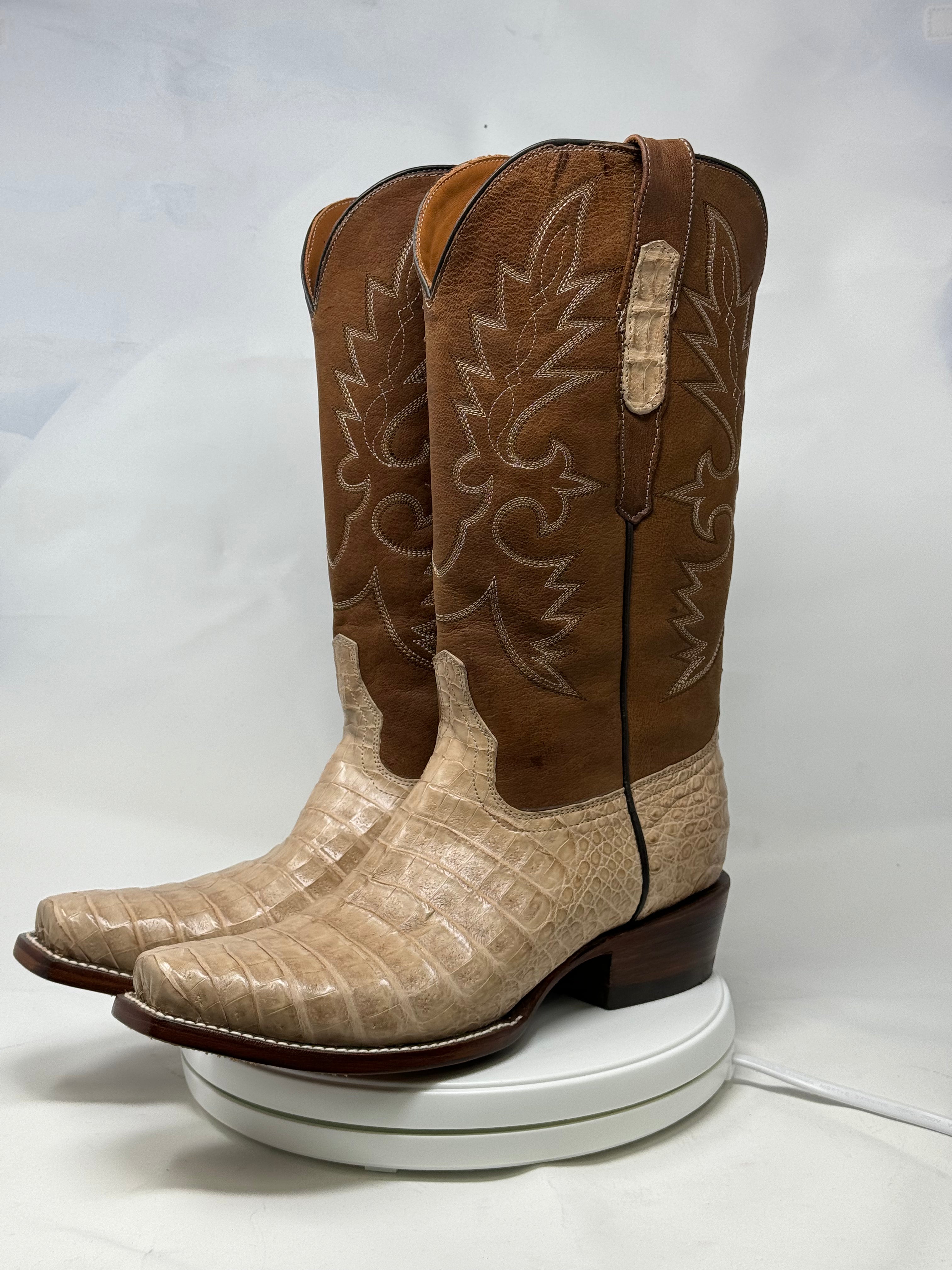 DJ2056 | Don Juan Boots Men's Caiman Belly Oryx Diamond Toe