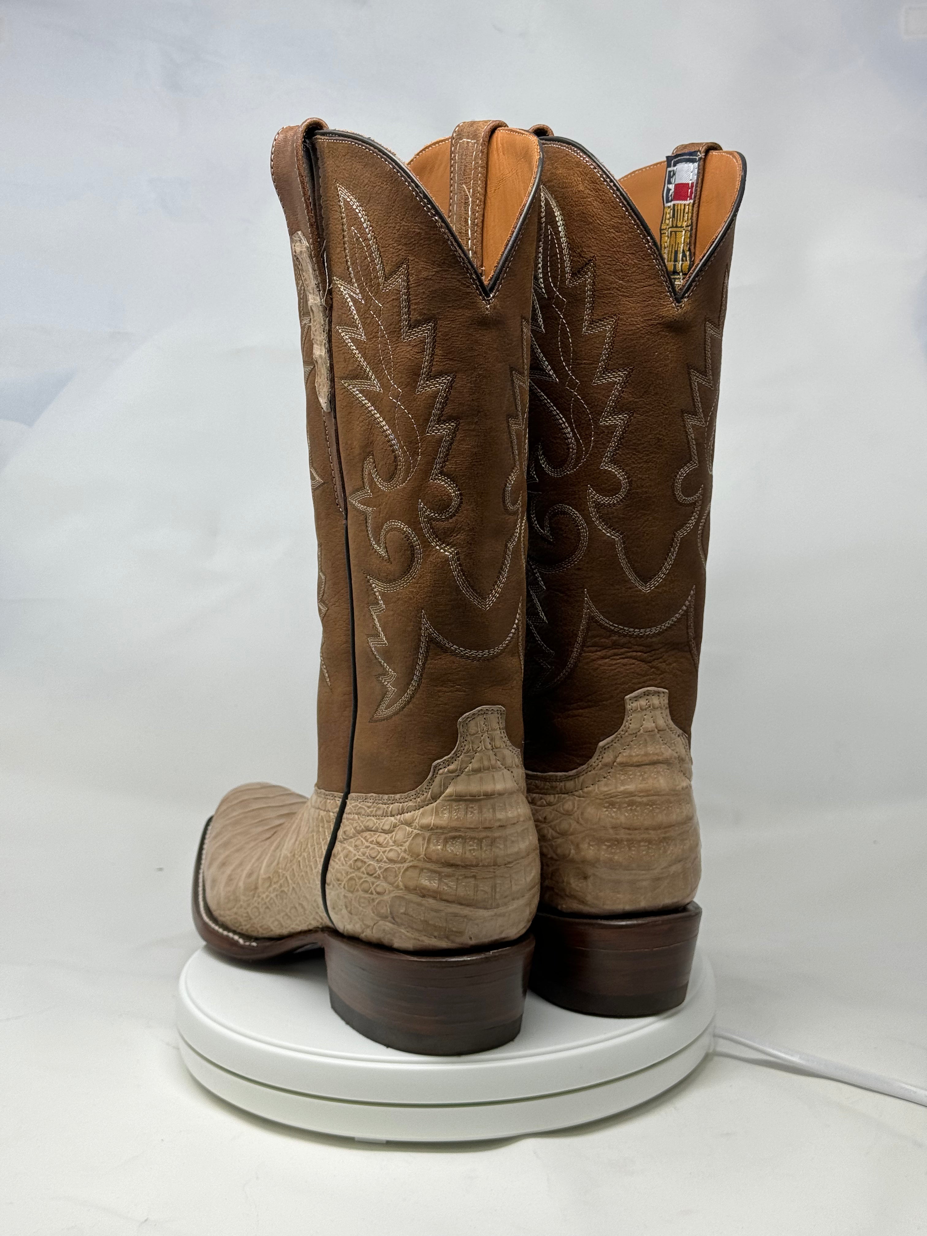 DJ2056 | Don Juan Boots Men's Caiman Belly Oryx Diamond Toe