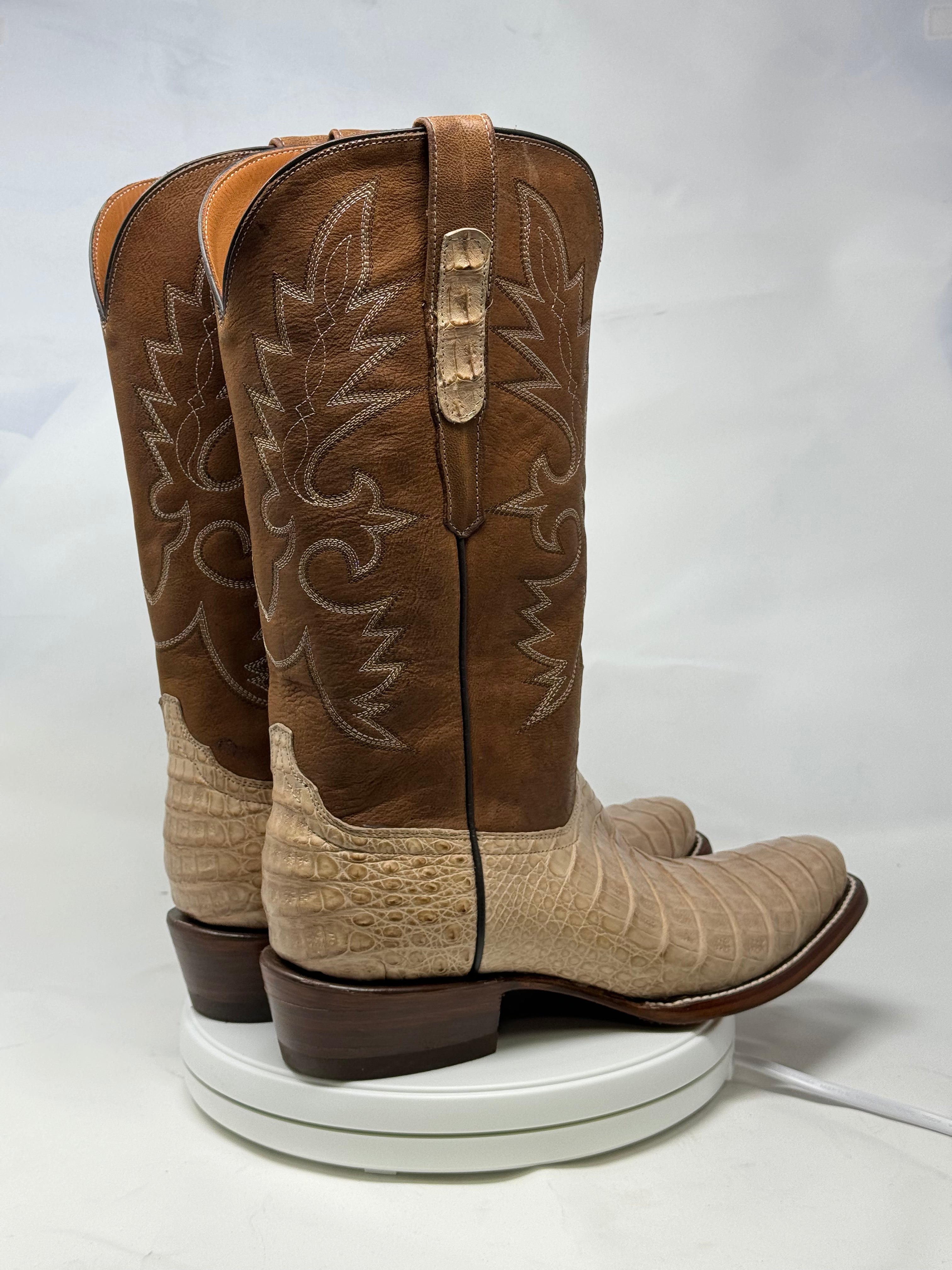 DJ2056 | Don Juan Boots Men's Caiman Belly Oryx Diamond Toe