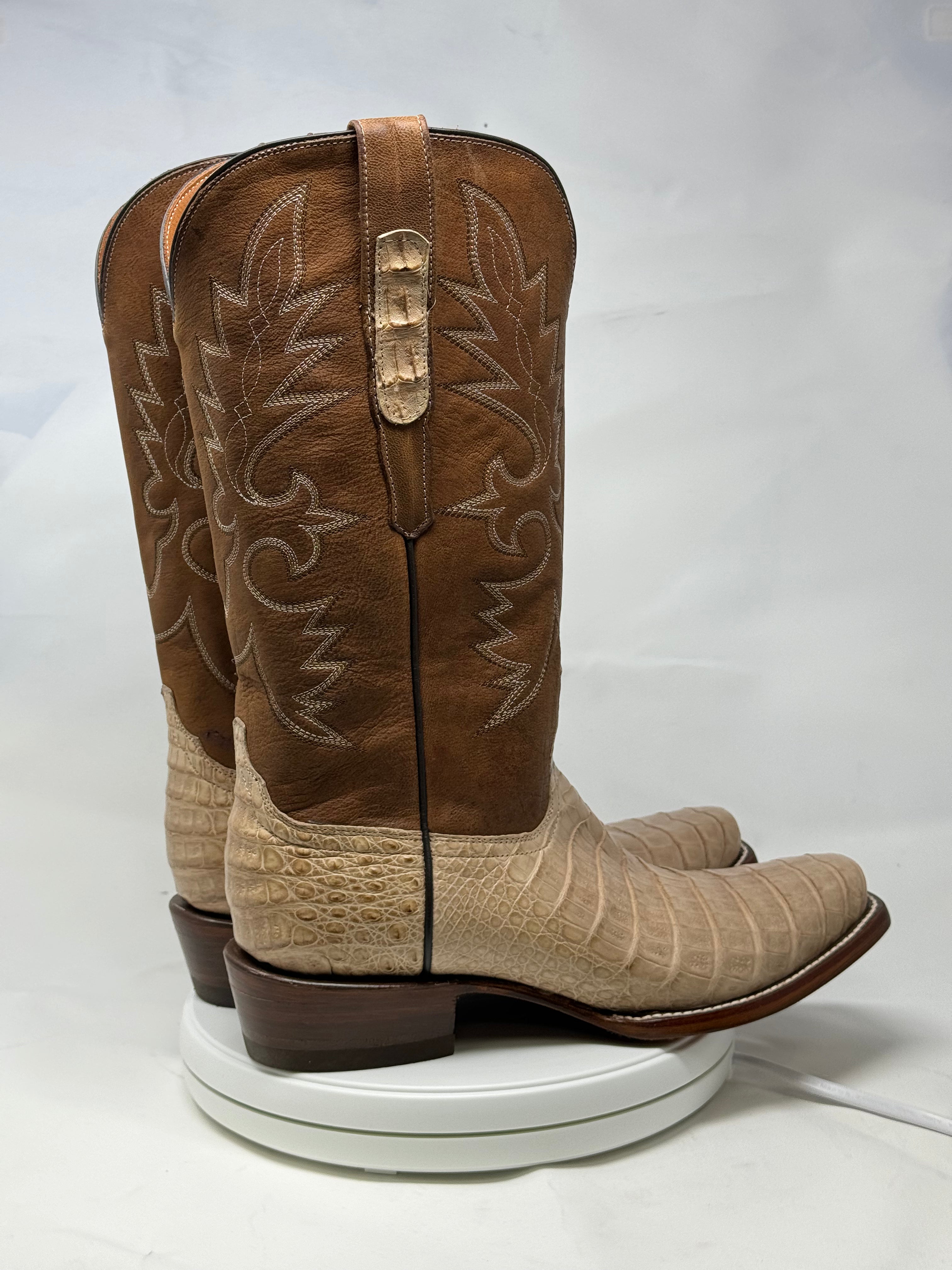 DJ2056 | Don Juan Boots Men's Caiman Belly Oryx Diamond Toe