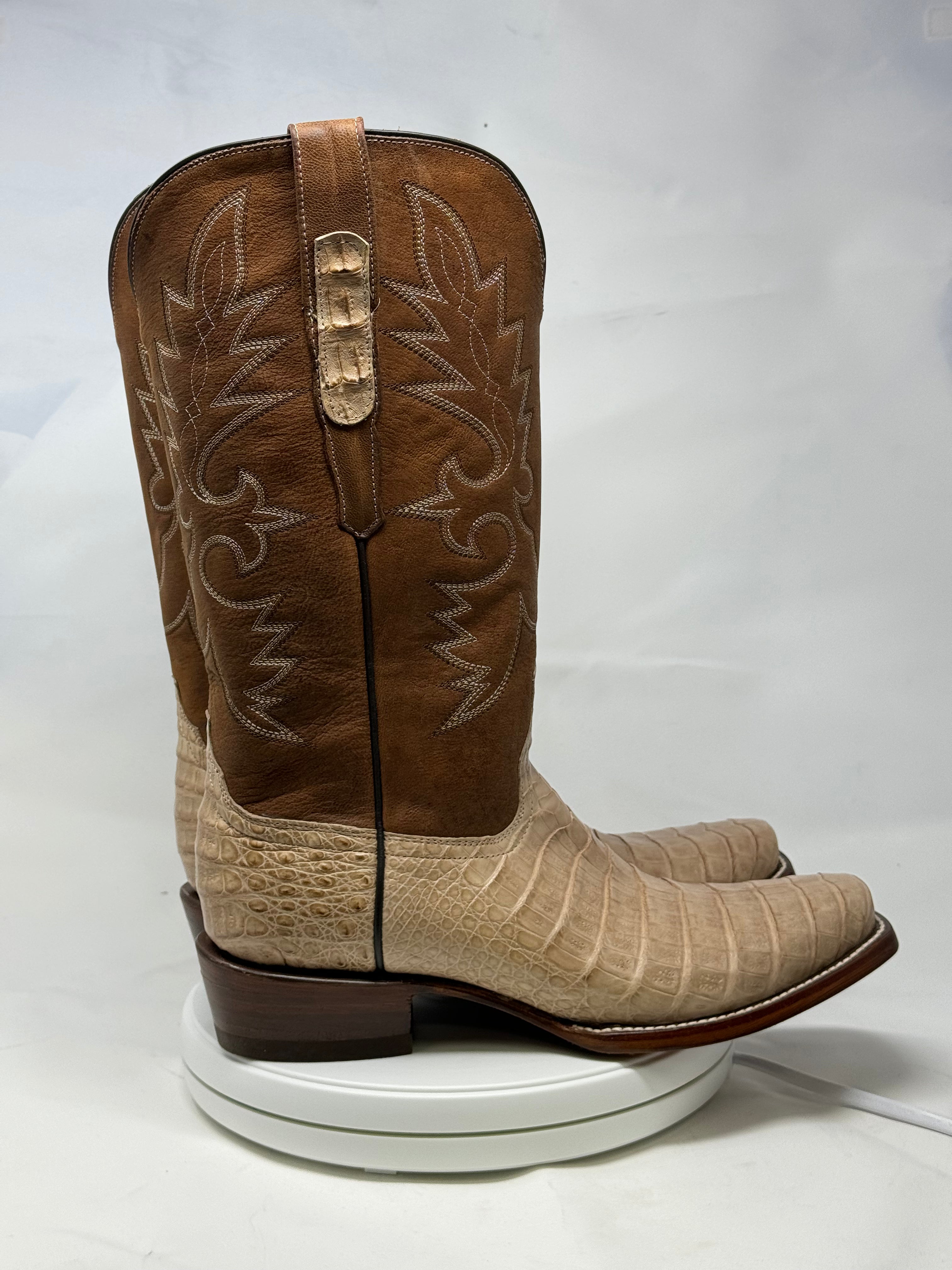 DJ2056 | Don Juan Boots Men's Caiman Belly Oryx Diamond Toe