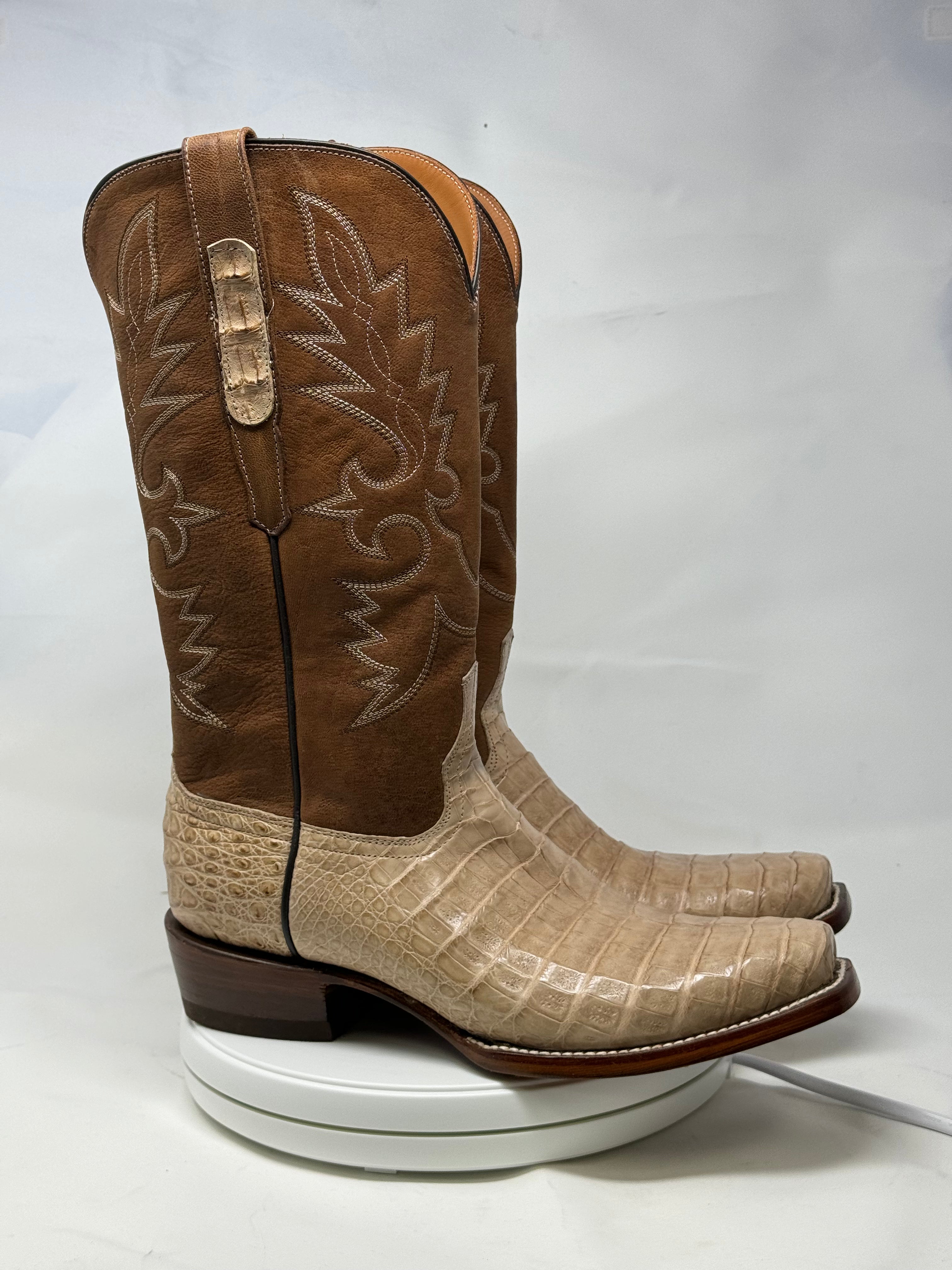 DJ2056 | Don Juan Boots Men's Caiman Belly Oryx Diamond Toe