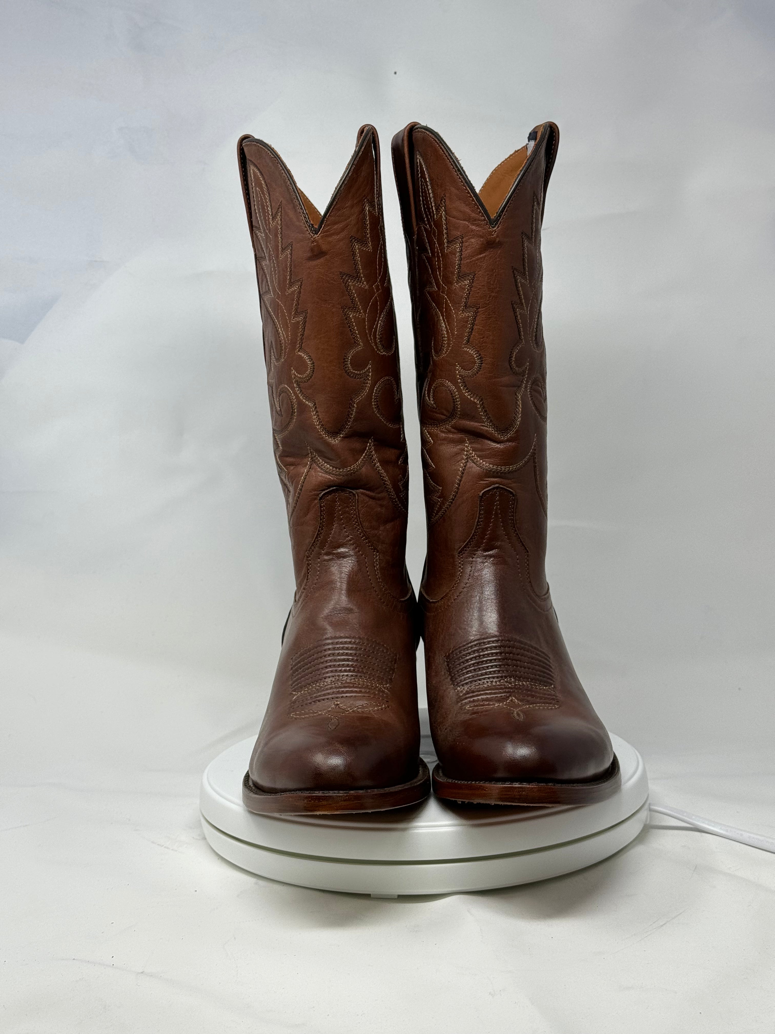 DJ1012 | Don Juan Boots Men's Almond Ranch Hand Burnished R Toe