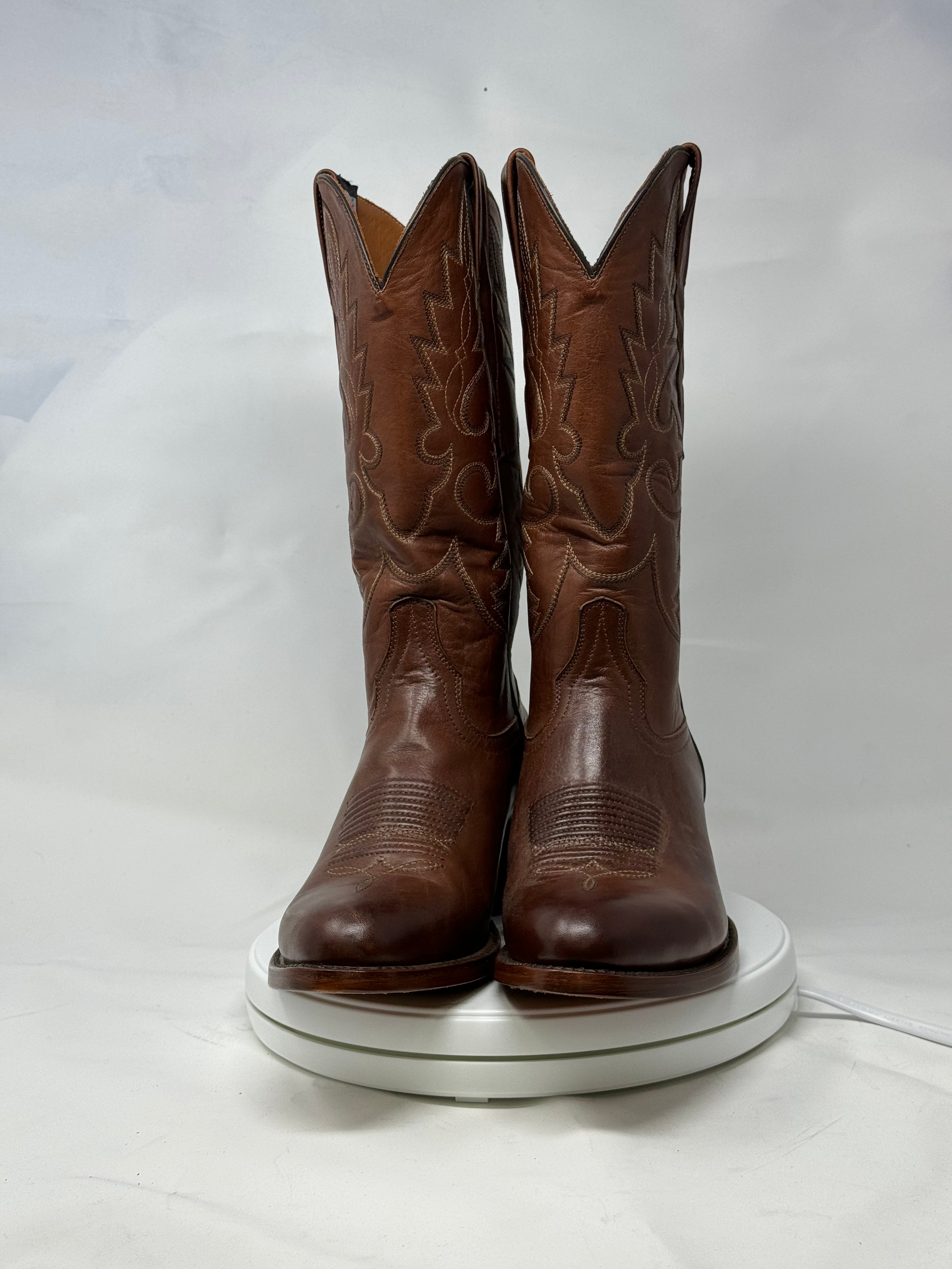 DJ1012 | Don Juan Boots Men's Almond Ranch Hand Burnished R Toe