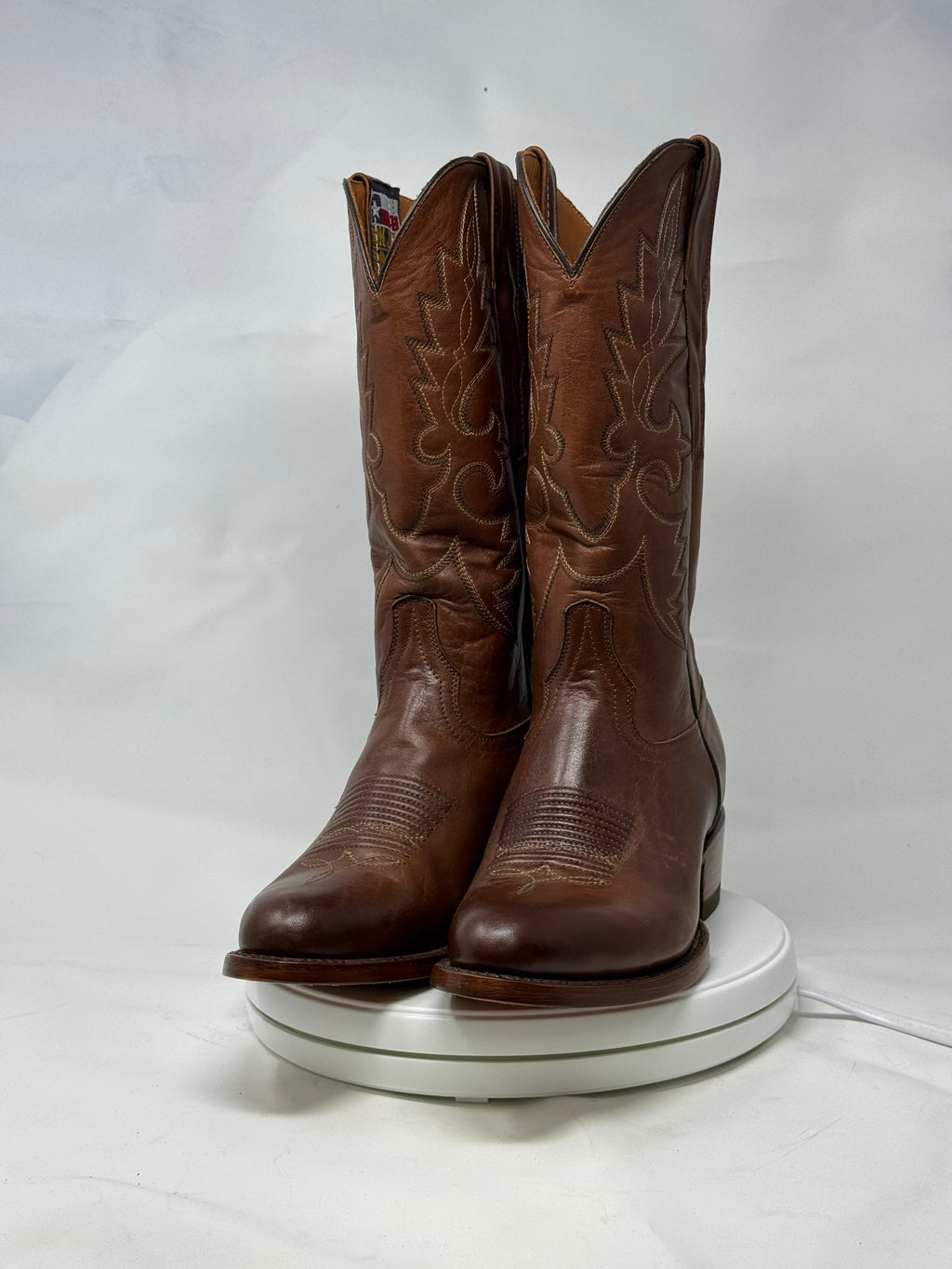 DJ1012 | Don Juan Boots Men's Almond Ranch Hand Burnished R Toe
