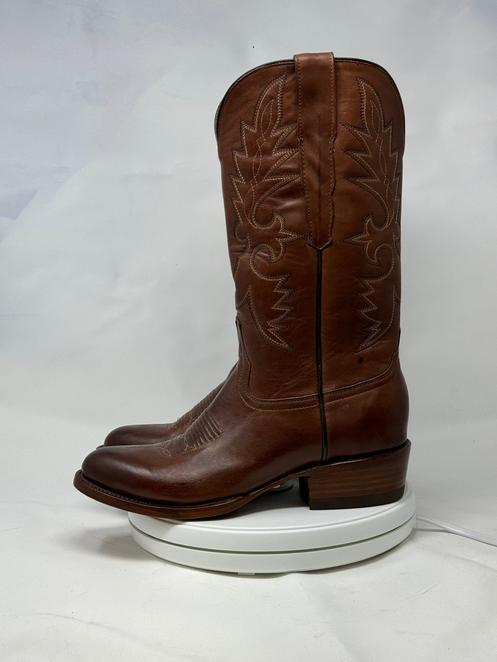 DJ1012 | Don Juan Boots Men's Almond Ranch Hand Burnished R Toe
