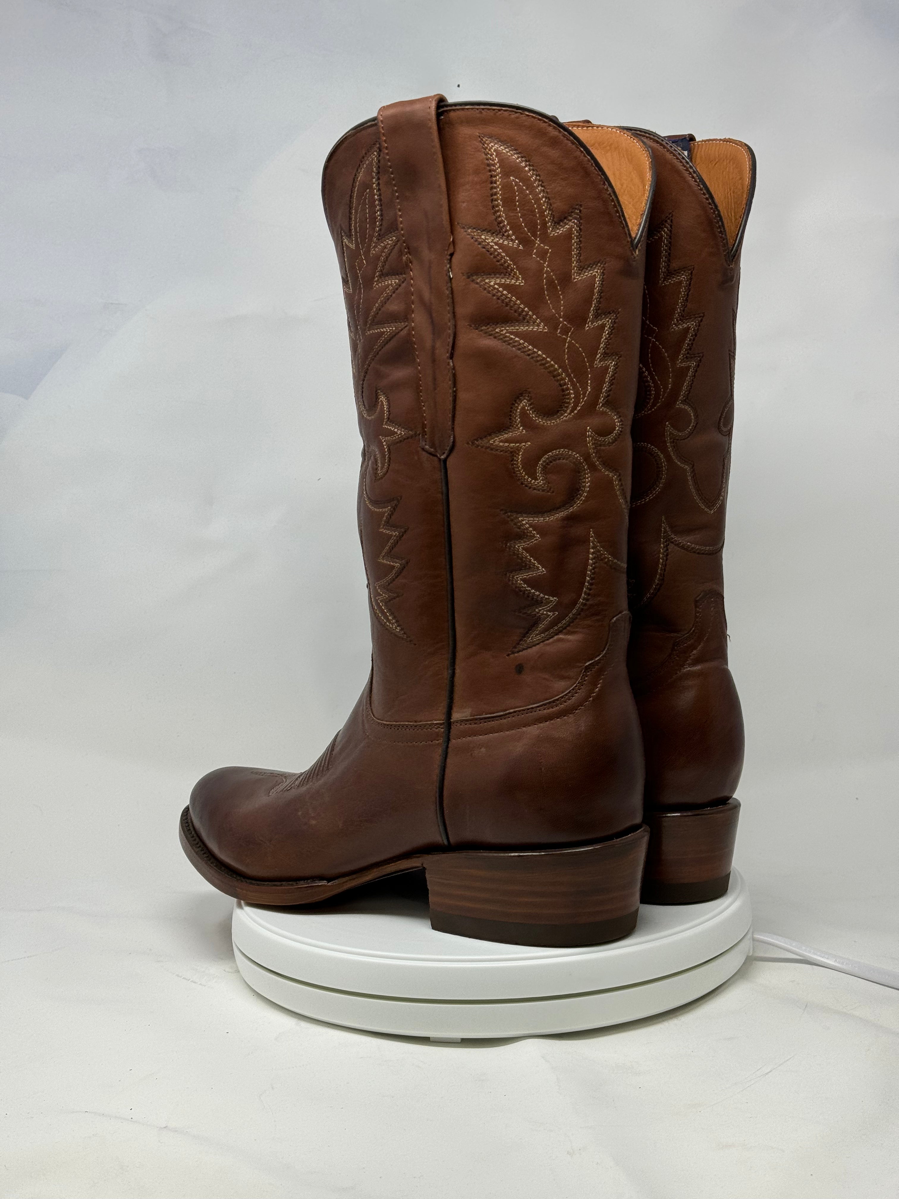 DJ1012 | Don Juan Boots Men's Almond Ranch Hand Burnished R Toe