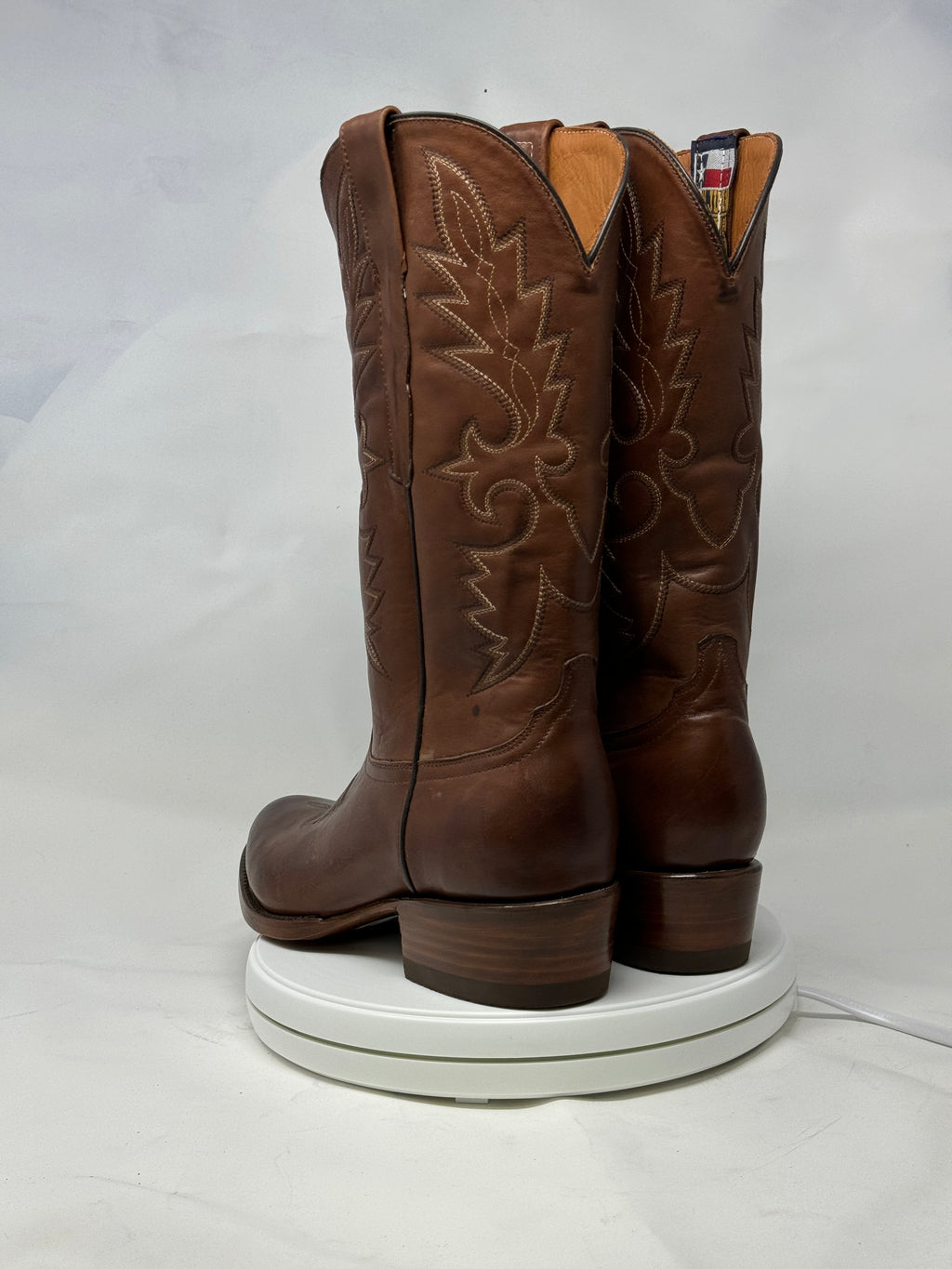 DJ1012 | Don Juan Boots Men's Almond Ranch Hand Burnished R Toe