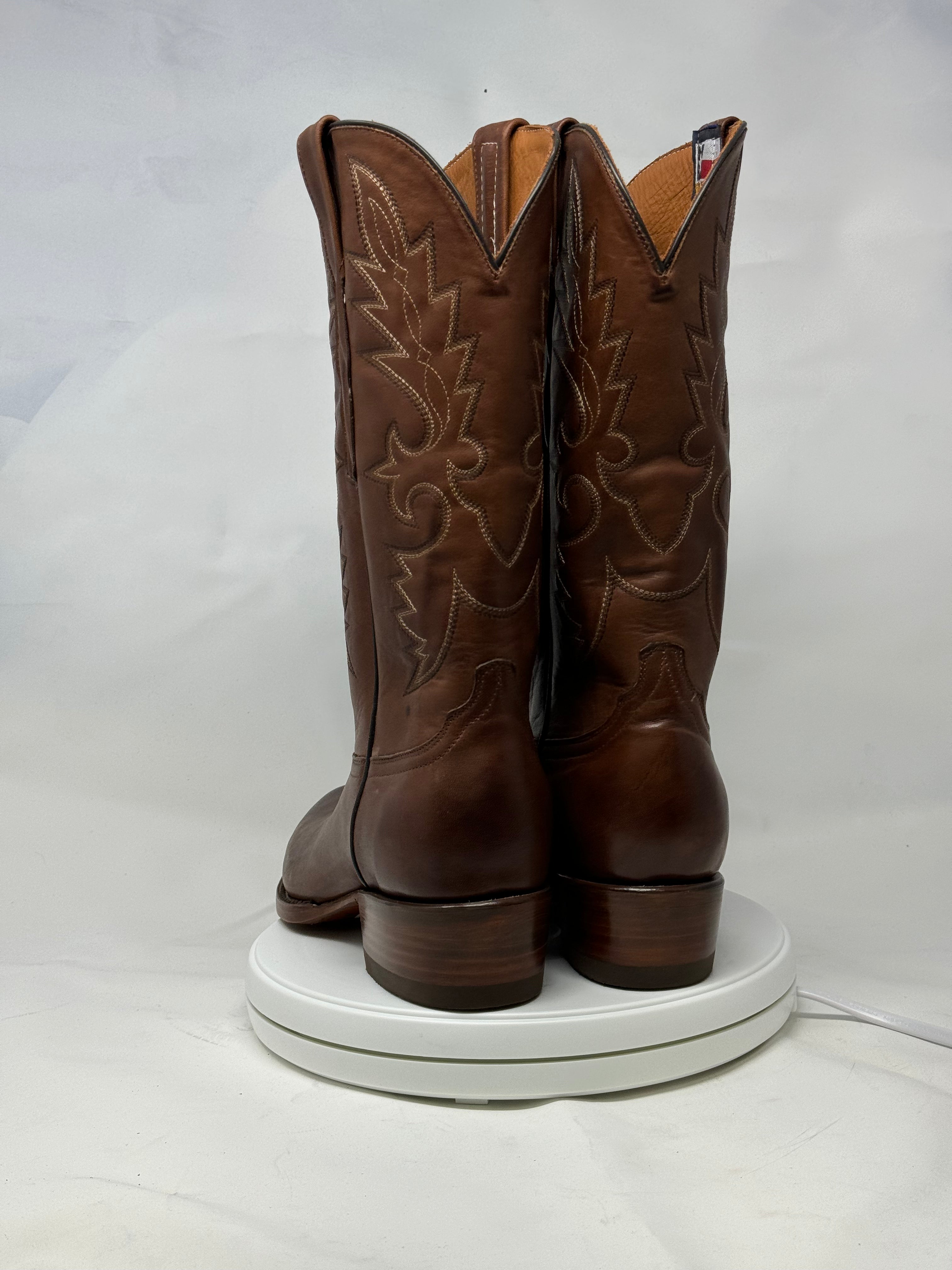 DJ1012 | Don Juan Boots Men's Almond Ranch Hand Burnished R Toe
