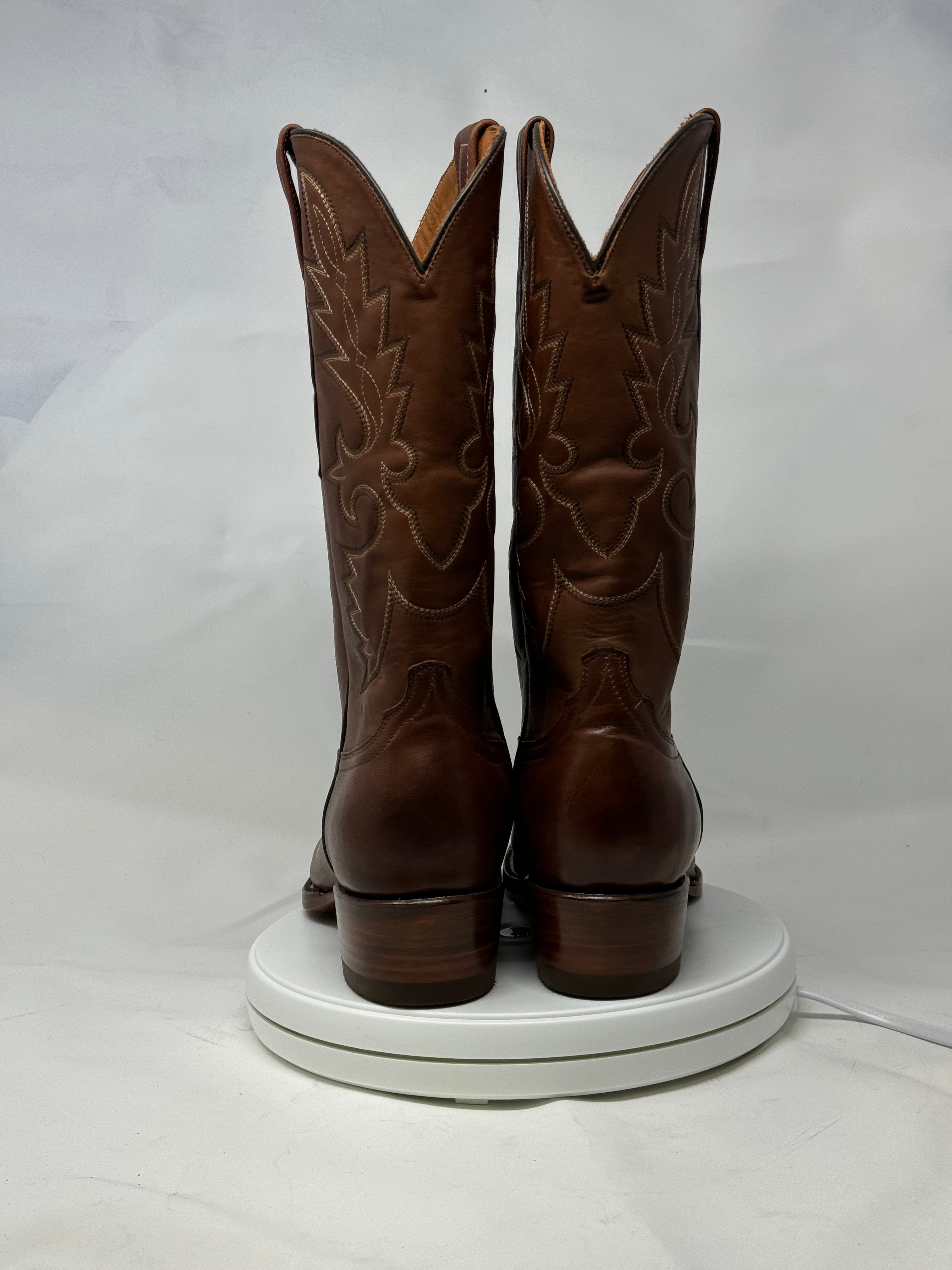 DJ1012 | Don Juan Boots Men's Almond Ranch Hand Burnished R Toe