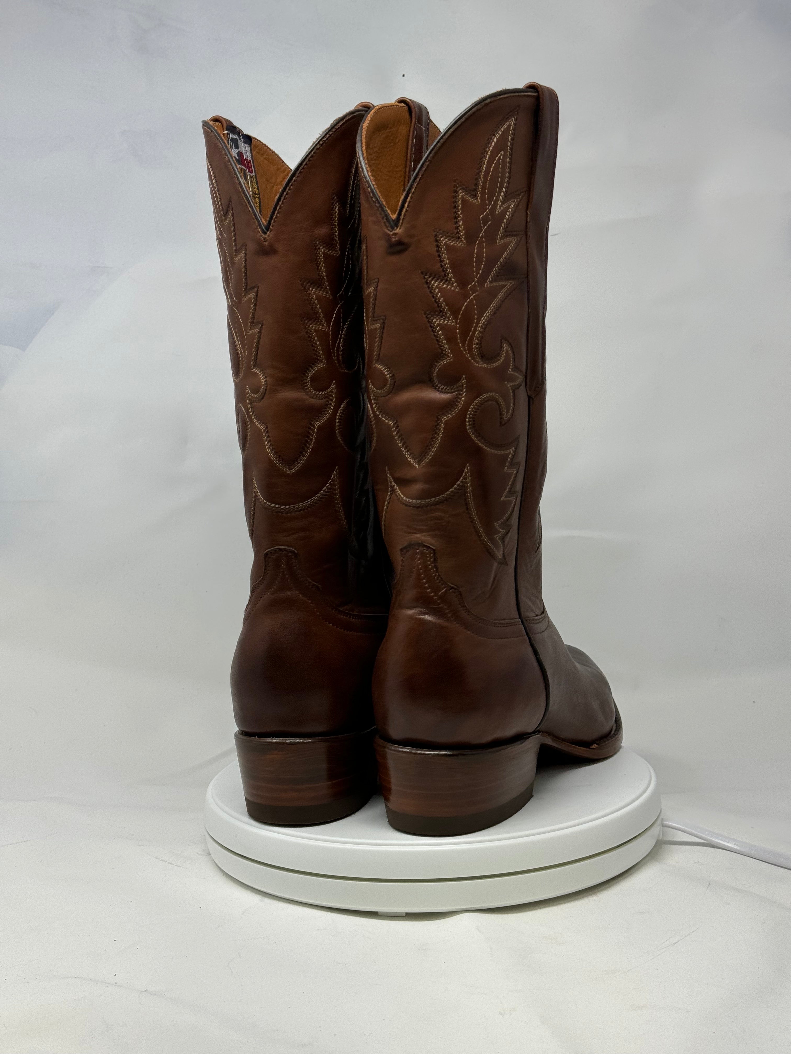DJ1012 | Don Juan Boots Men's Almond Ranch Hand Burnished R Toe