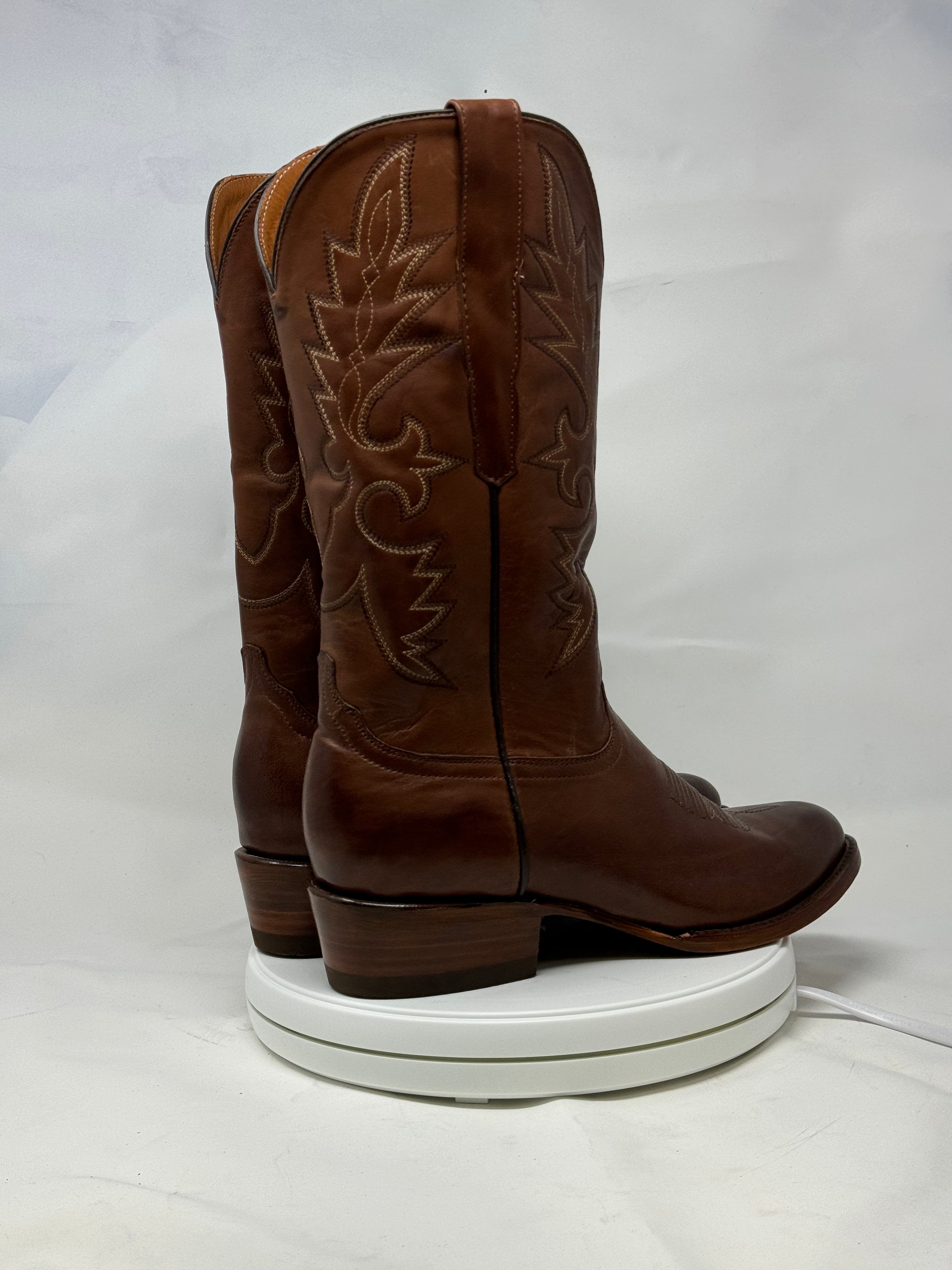 DJ1012 | Don Juan Boots Men's Almond Ranch Hand Burnished R Toe