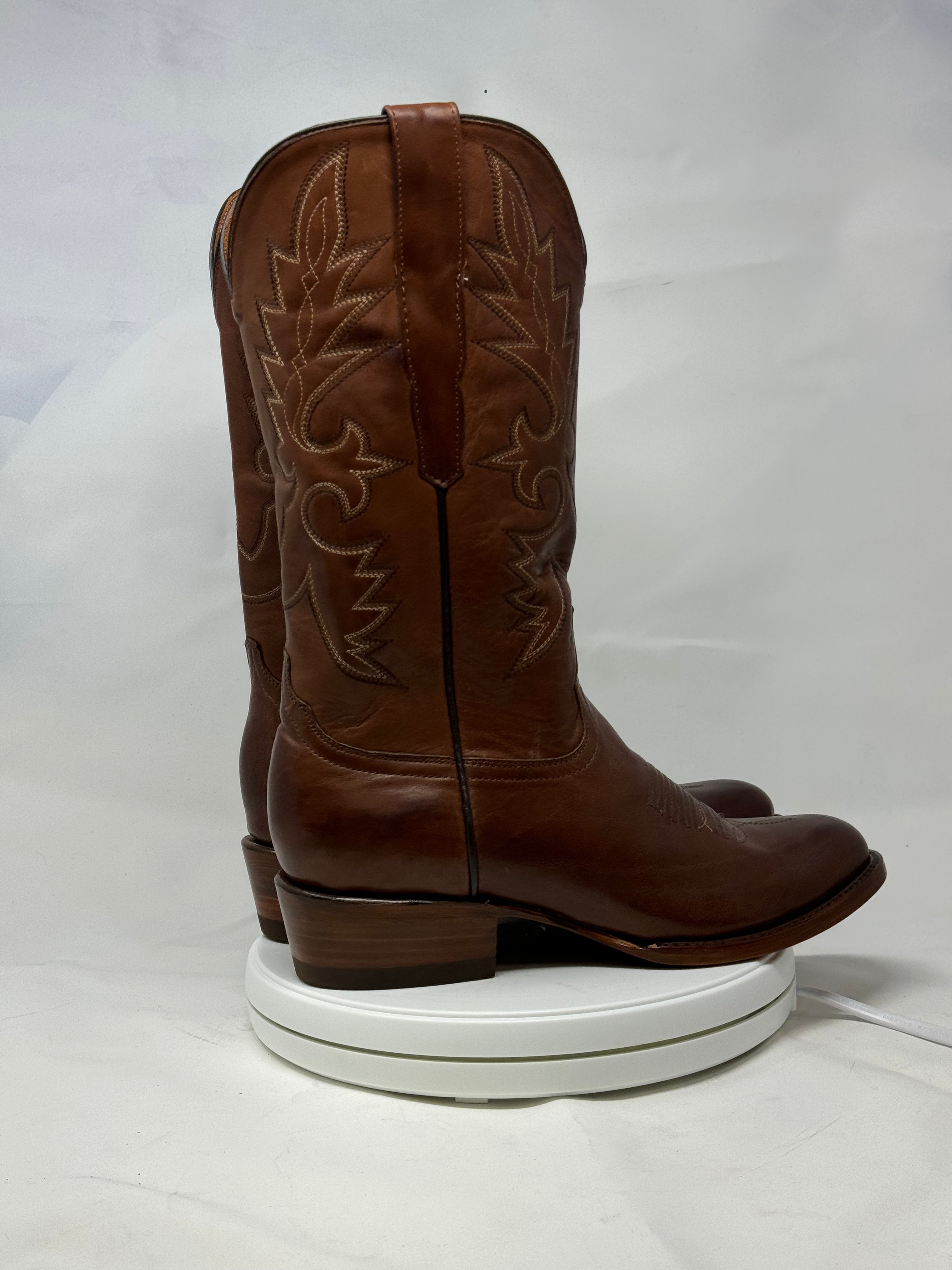 DJ1012 | Don Juan Boots Men's Almond Ranch Hand Burnished R Toe