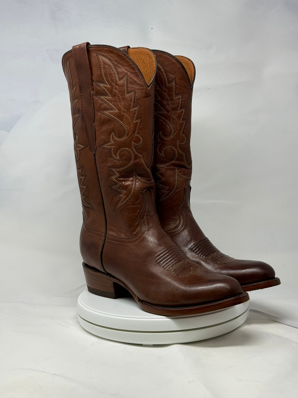 DJ1012 | Don Juan Boots Men's Almond Ranch Hand Burnished R Toe
