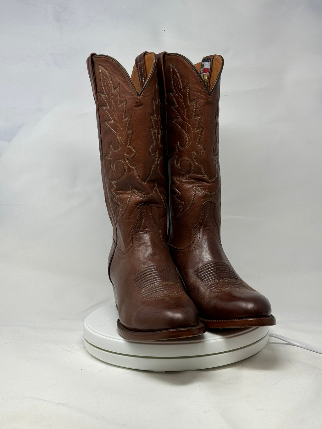 DJ1012 | Don Juan Boots Men's Almond Ranch Hand Burnished R Toe