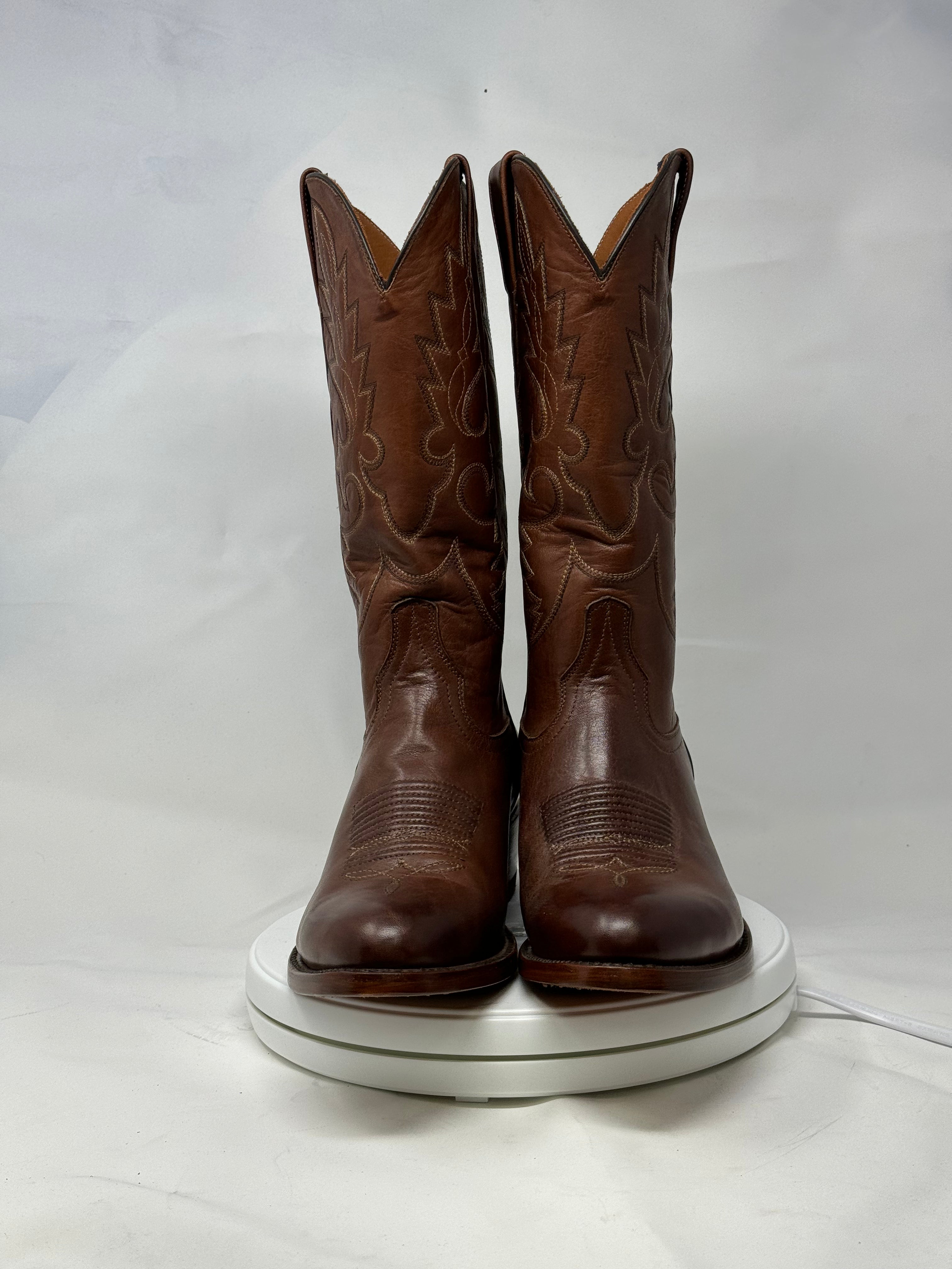 DJ1012 | Don Juan Boots Men's Almond Ranch Hand Burnished R Toe