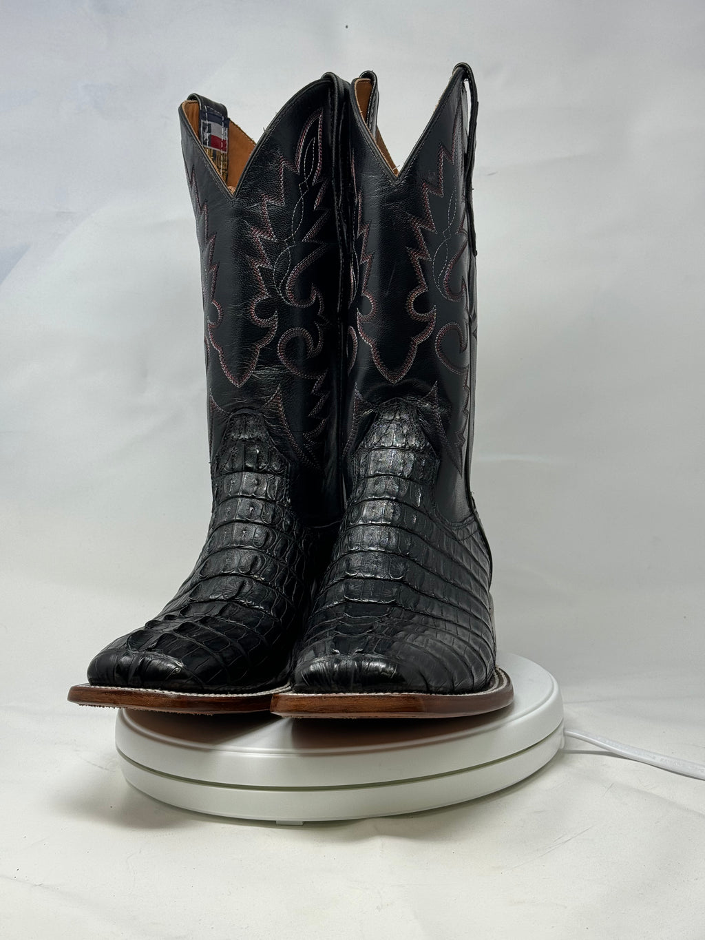 DJ2047 | Don Juan Boots Men's Caiman Tail Black H Toe P