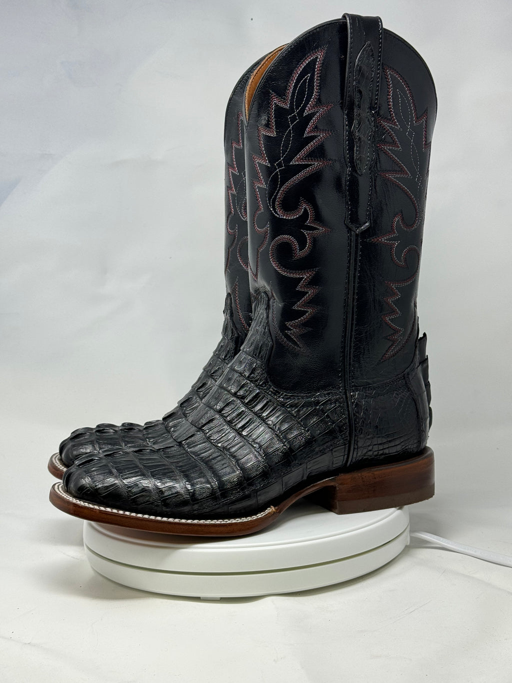 DJ2047 | Don Juan Boots Men's Caiman Tail Black H Toe P