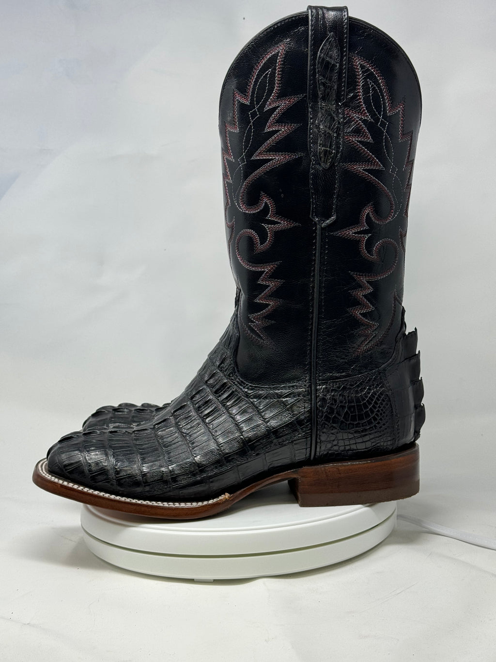 DJ2047 | Don Juan Boots Men's Caiman Tail Black H Toe P