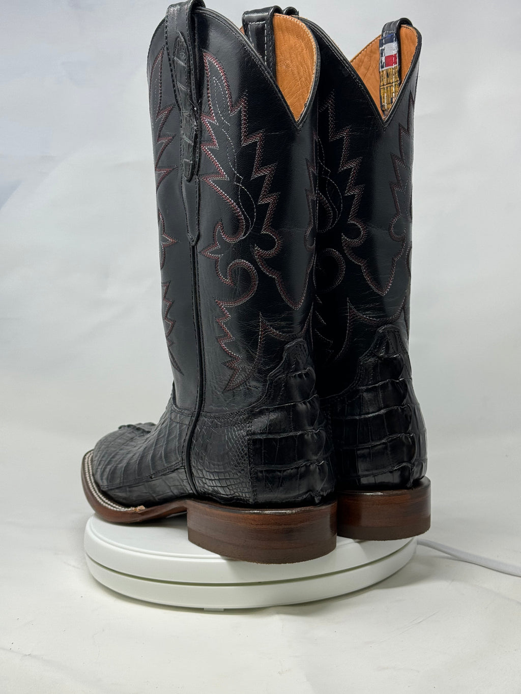 DJ2047 | Don Juan Boots Men's Caiman Tail Black H Toe P