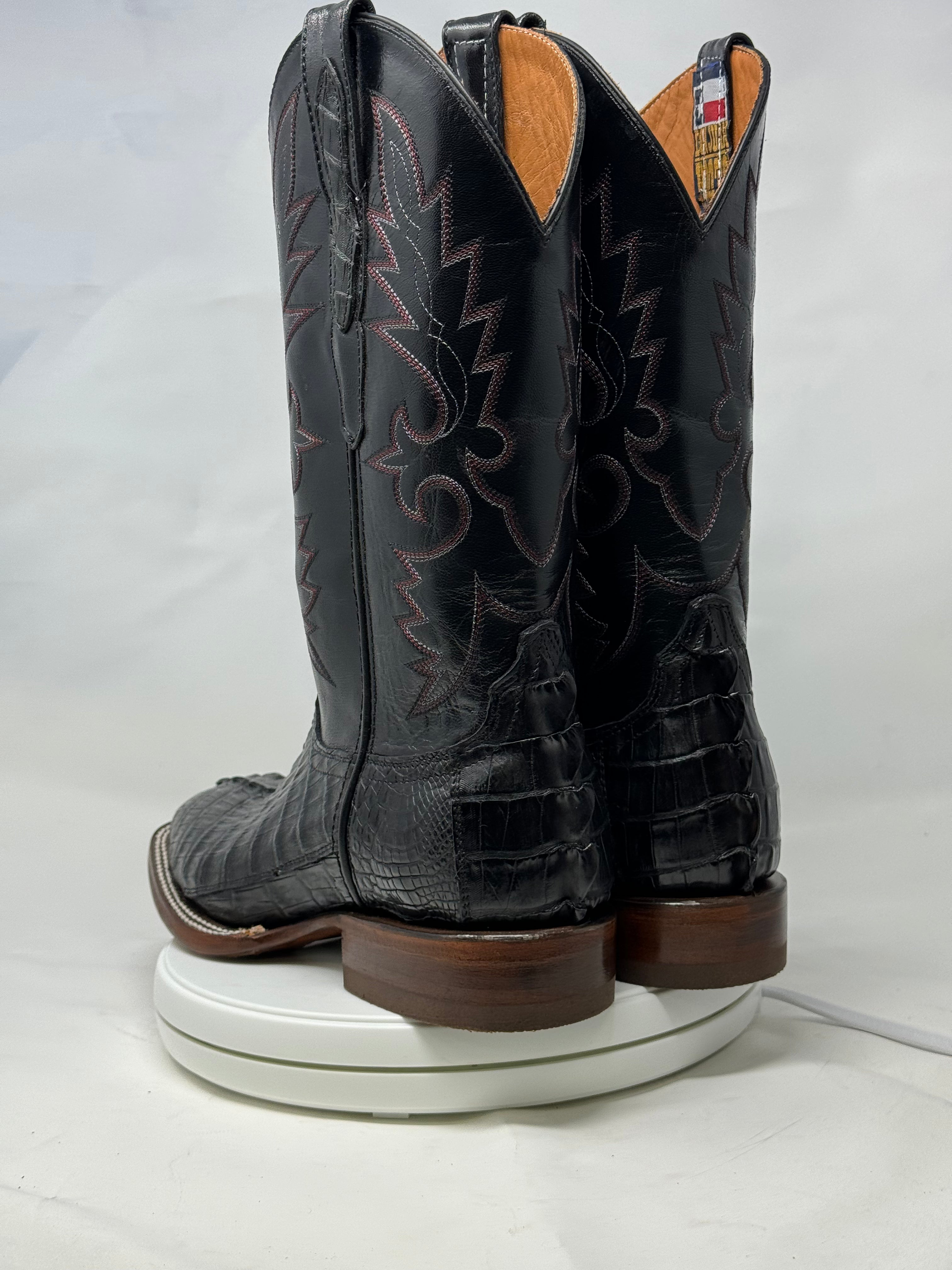 DJ2047 | Don Juan Boots Men's Caiman Tail Black H Toe P